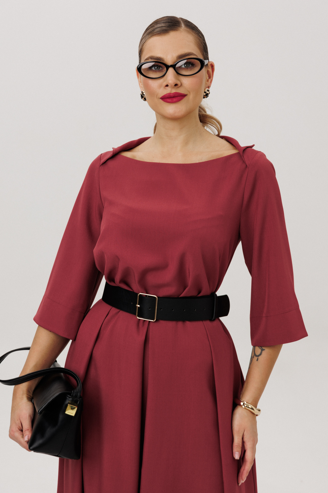 Платье Anastasia 1108-4 брусника - фото 3