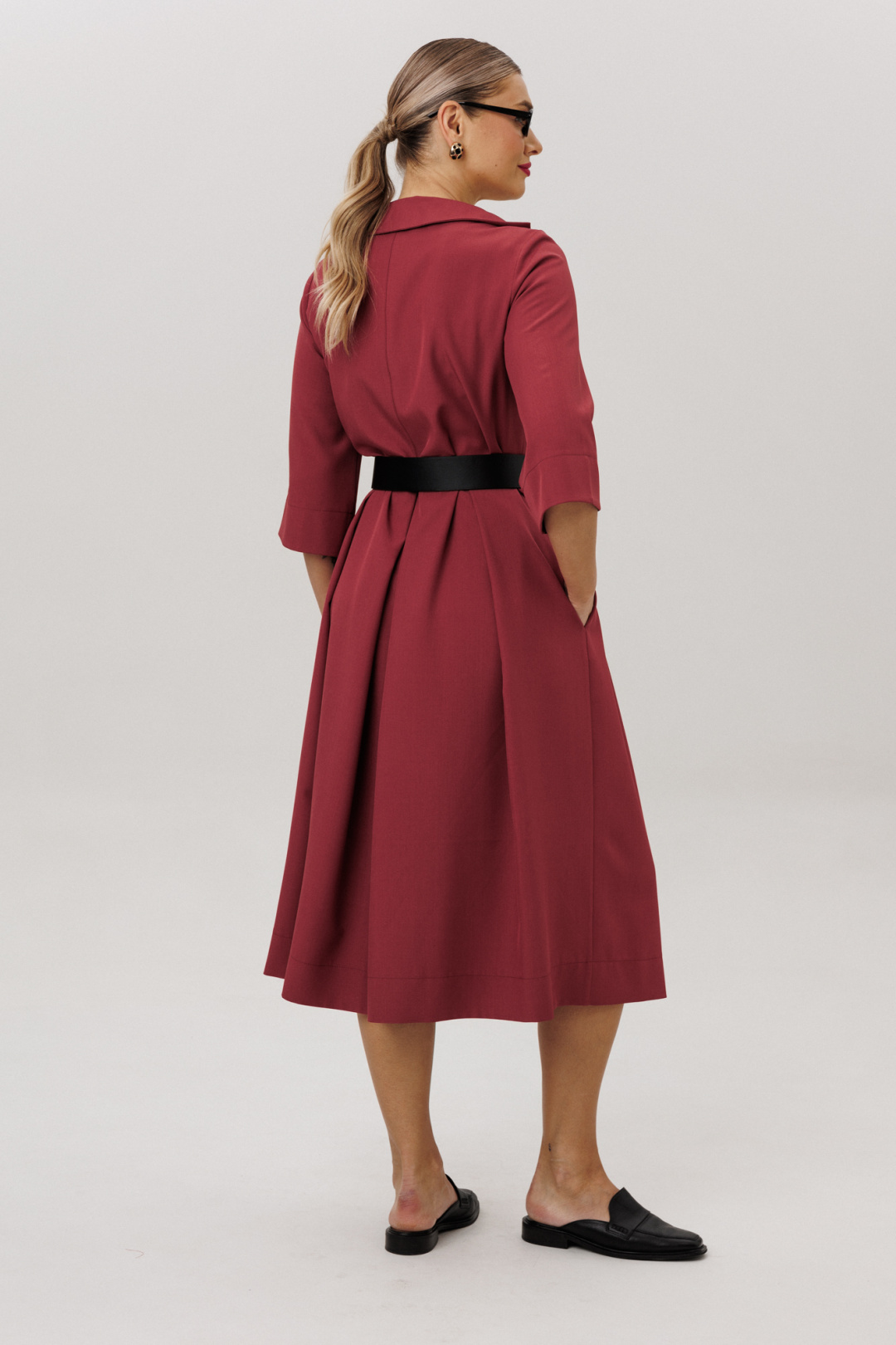 Платье Anastasia 1108-4 брусника - фото 6