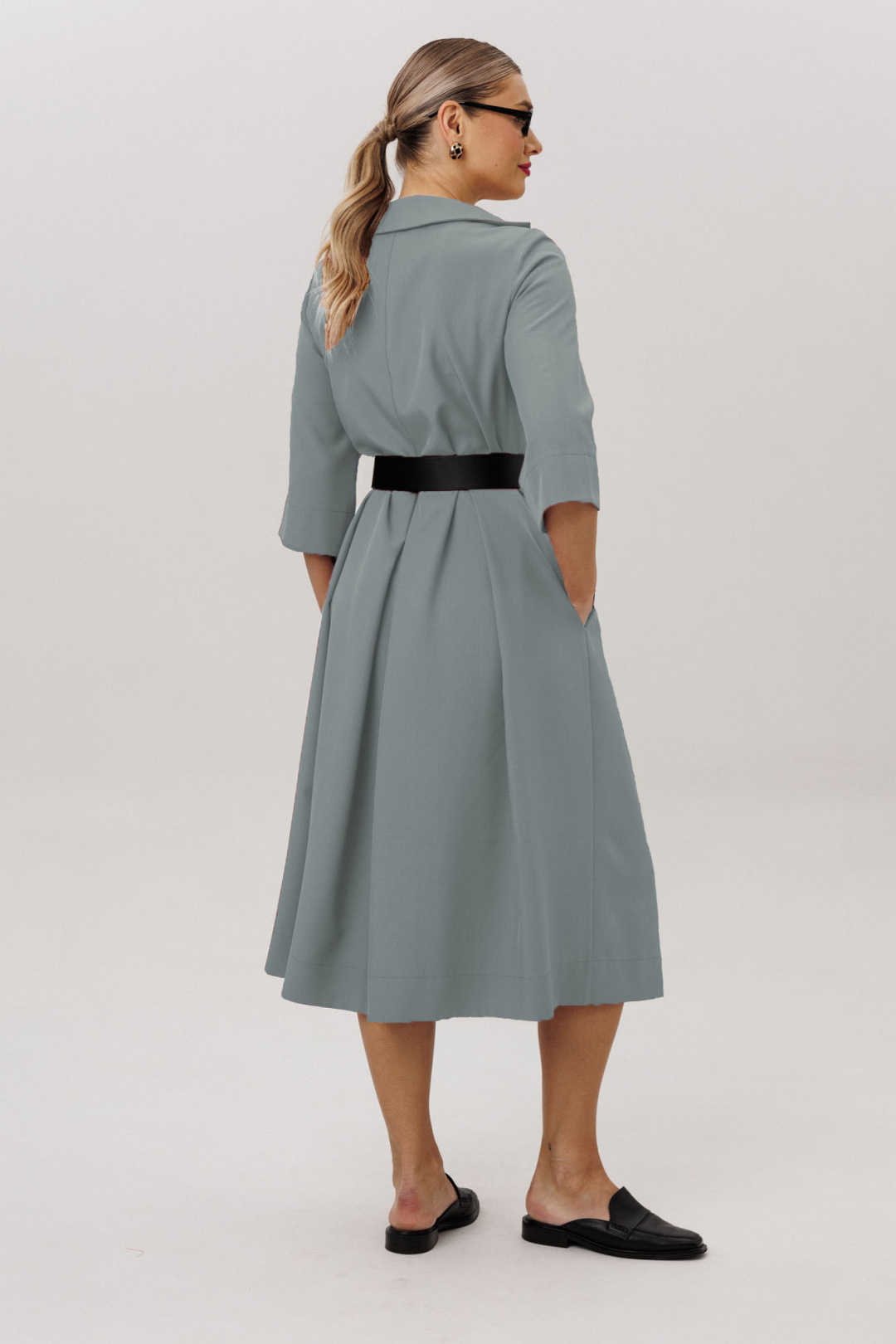 Платье Anastasia 1108-4 французский серый - фото 2