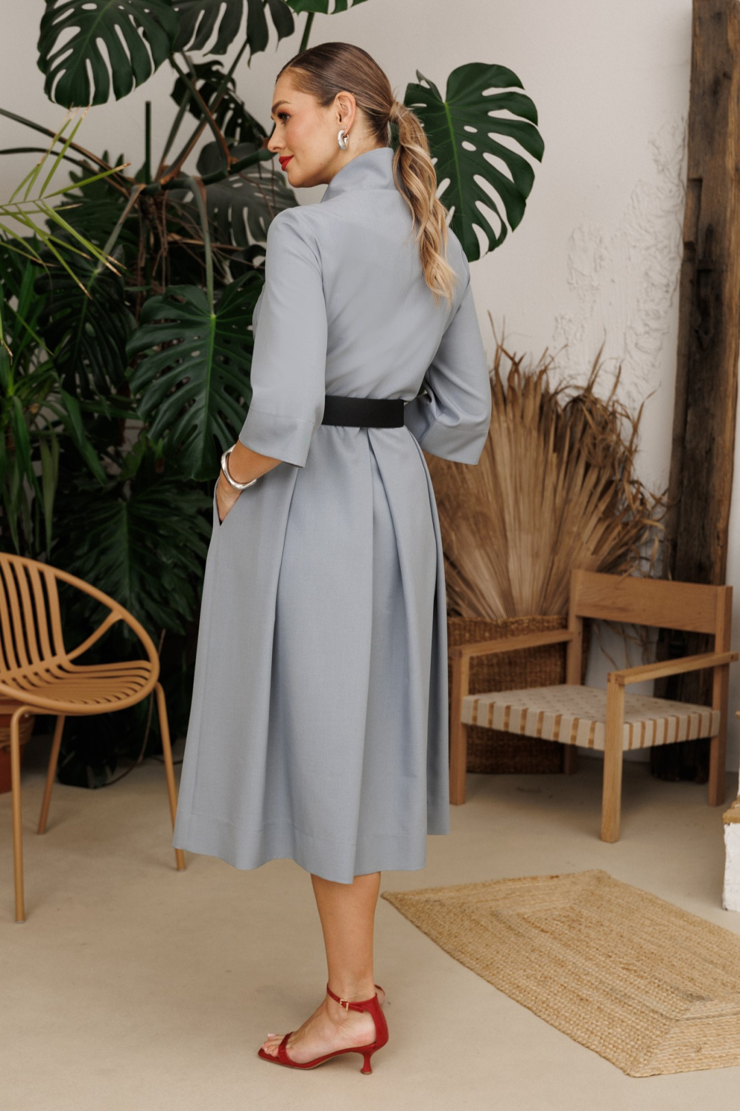 Платье Anastasia 1108-4 светло-серый