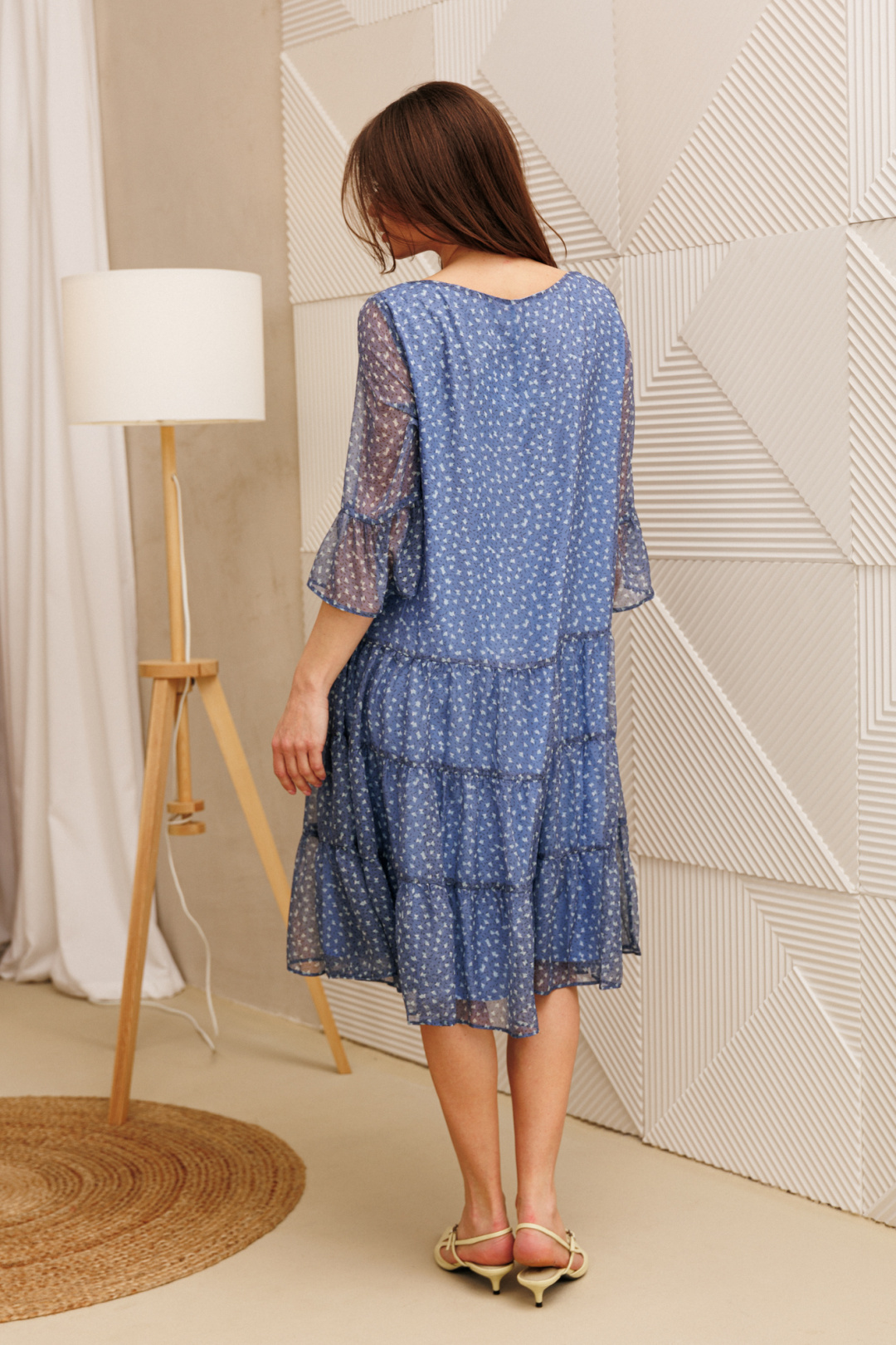 Платье Anastasia 1110 голубой - фото 5