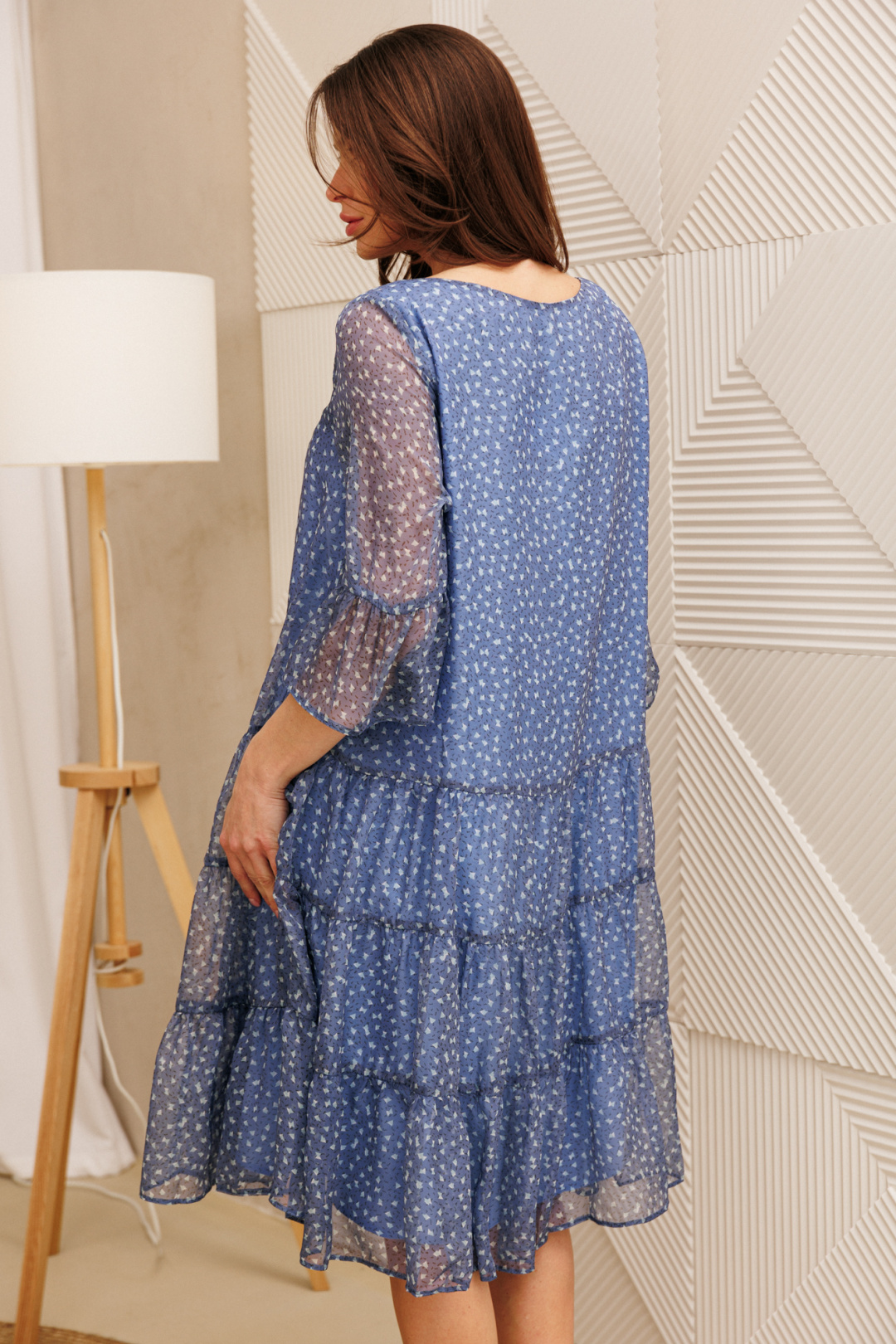 Платье Anastasia 1110 голубой - фото 6