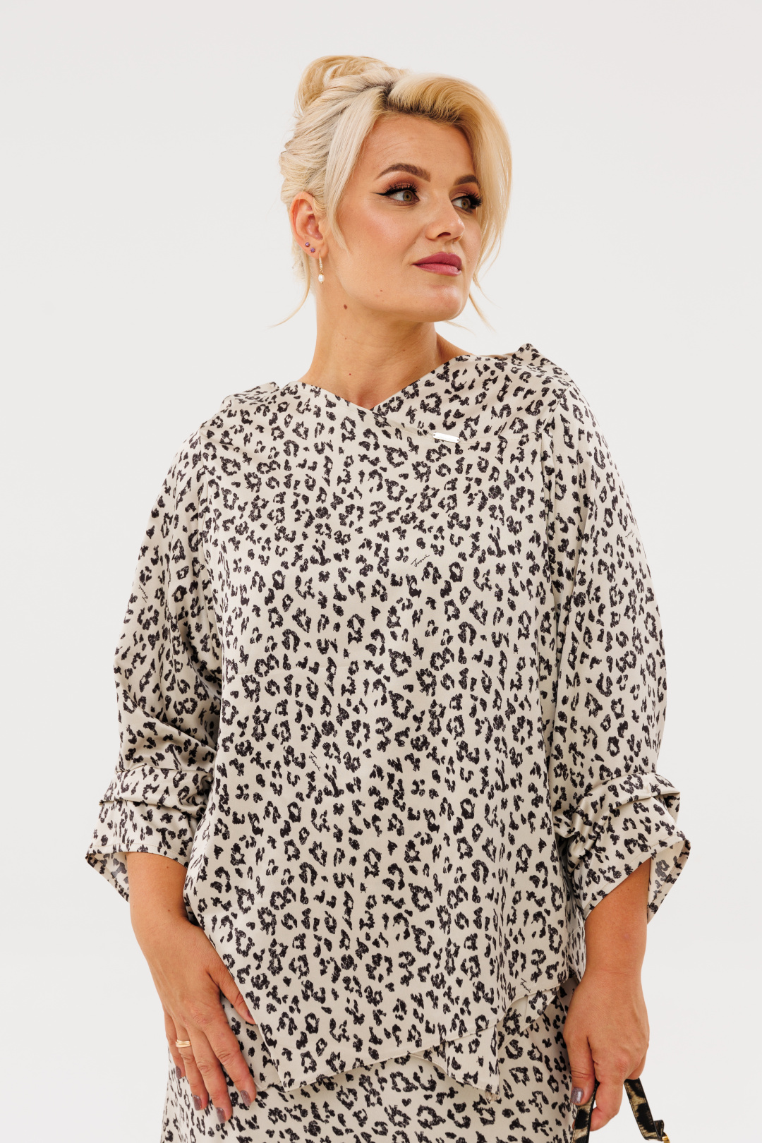 Блузка Anastasia 1154 платина - фото 2