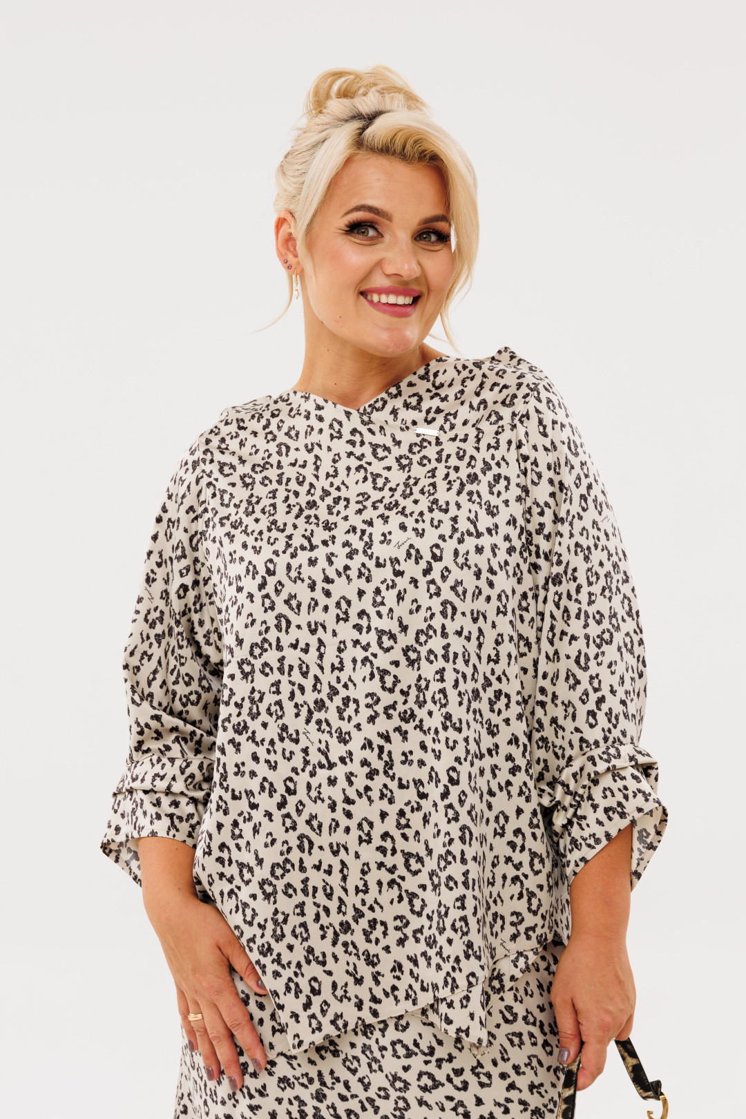 Блузка Anastasia 1154 платина - фото 3