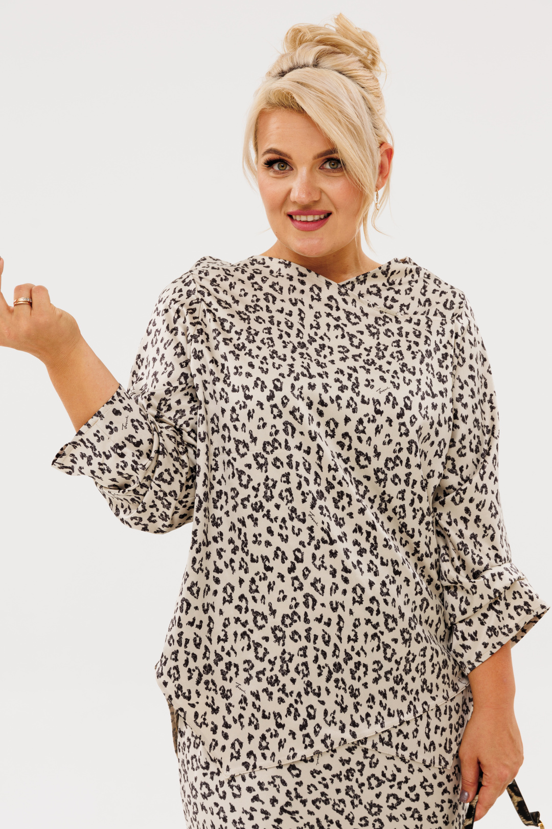 Блузка Anastasia 1154 платина - фото 5