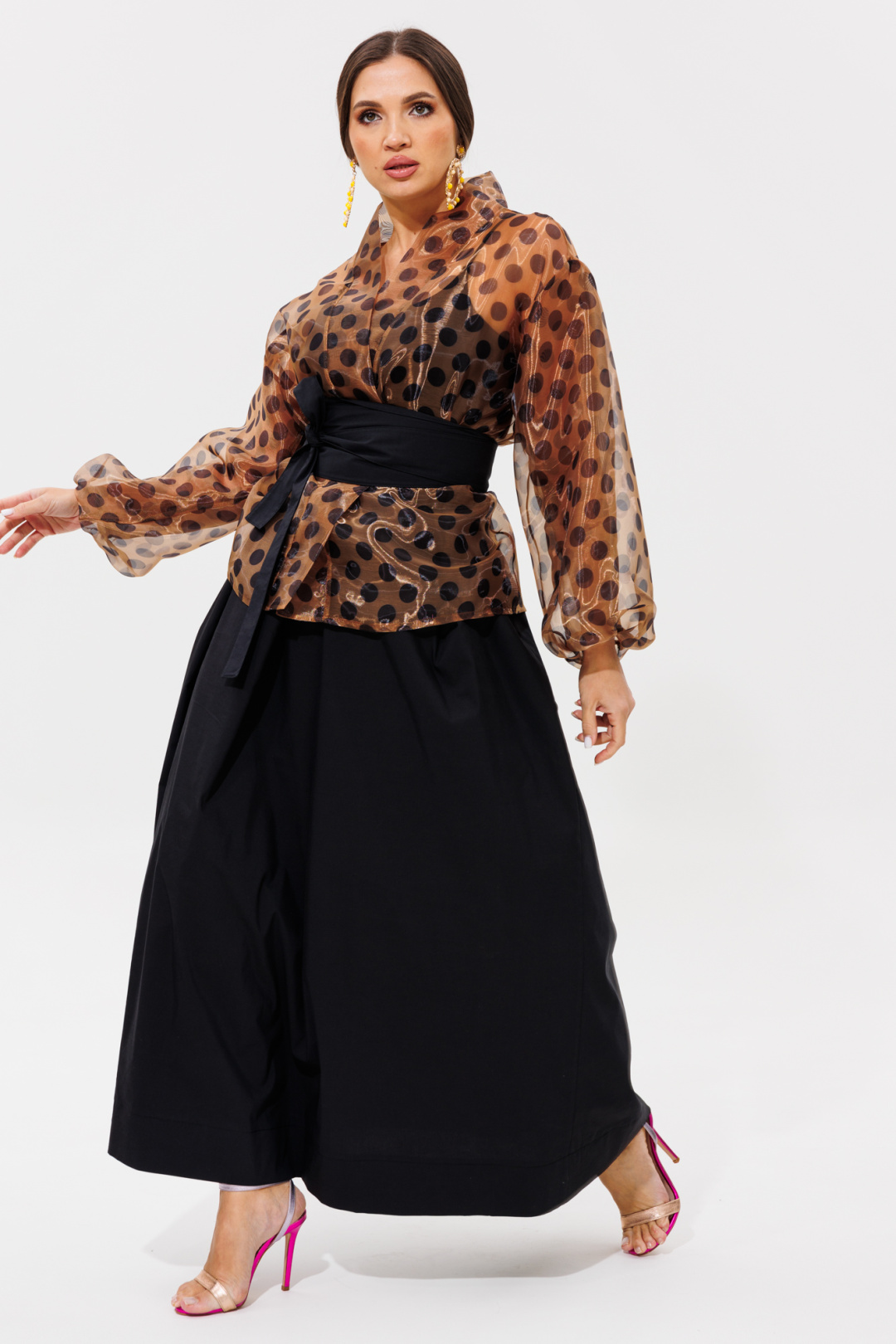 Костюм Anastasia 1162-1 кофе - фото 4