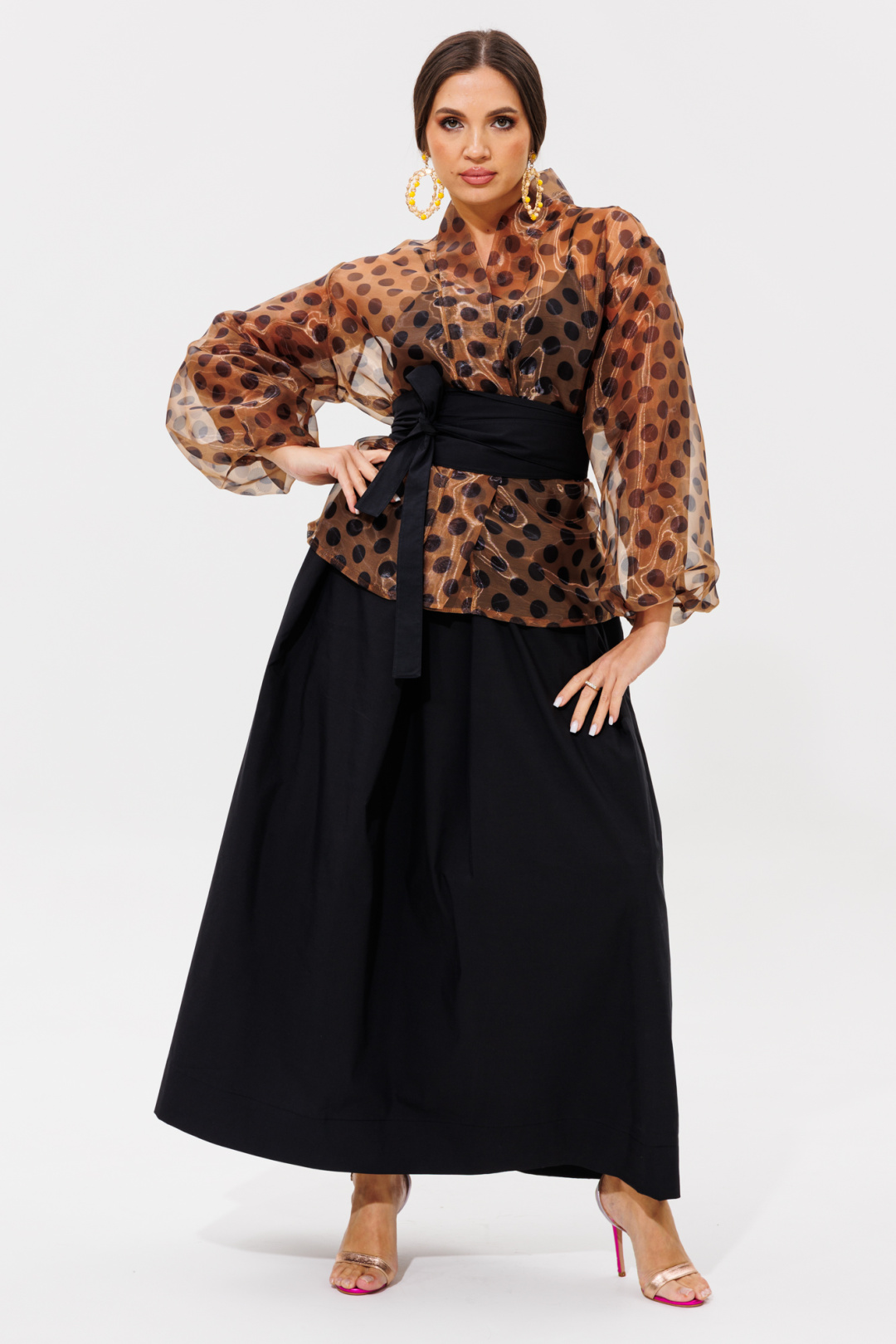 Костюм Anastasia 1162-1 кофе - фото 5