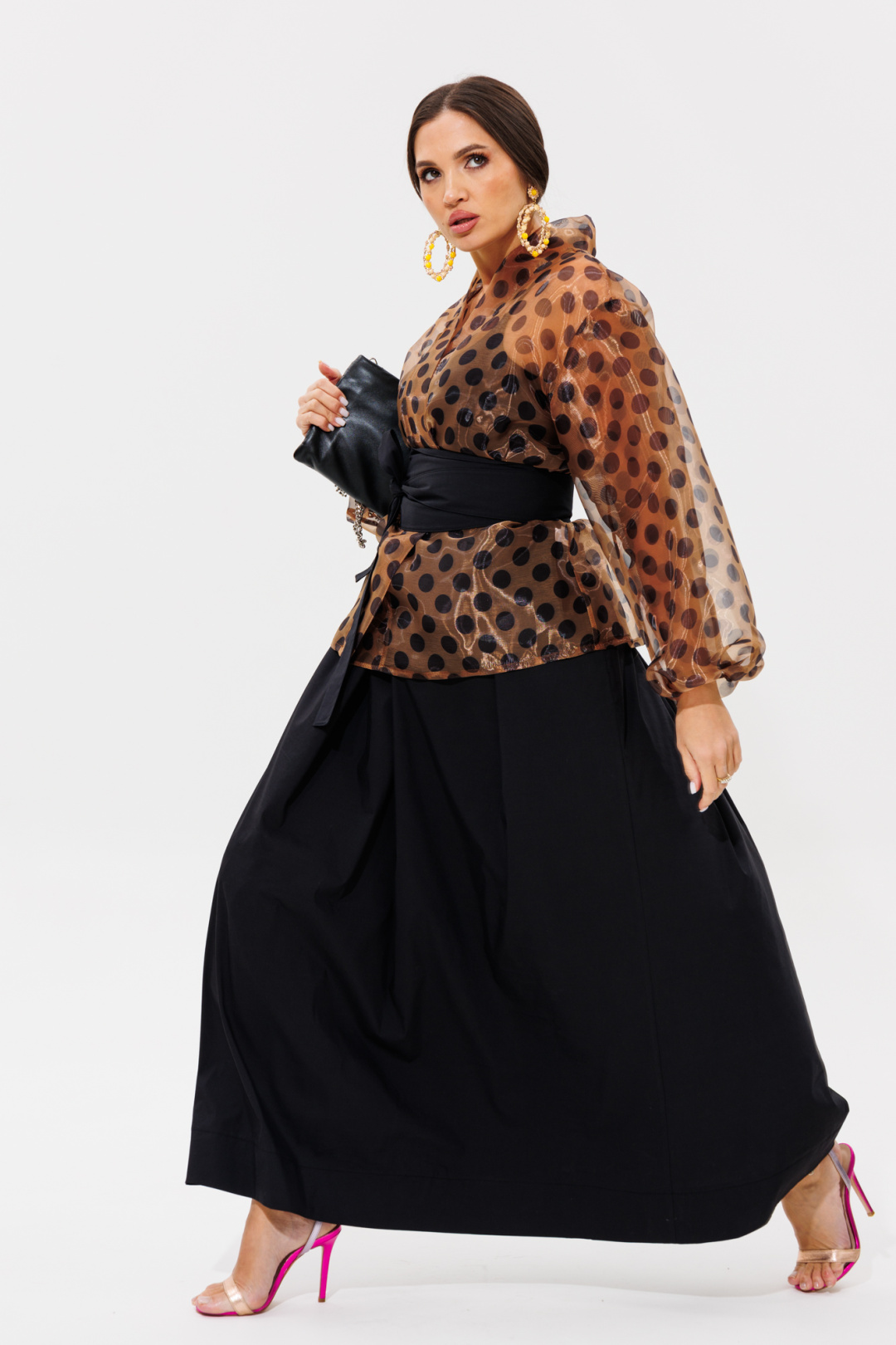 Костюм Anastasia 1162-1 кофе - фото 6