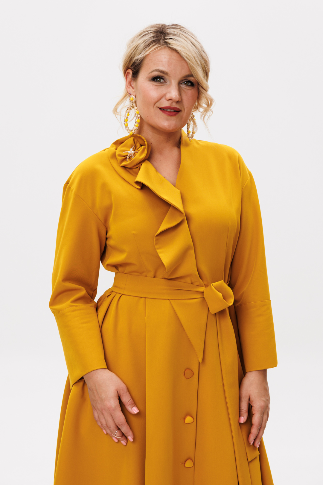 Платье Anastasia 1208-4 горчица