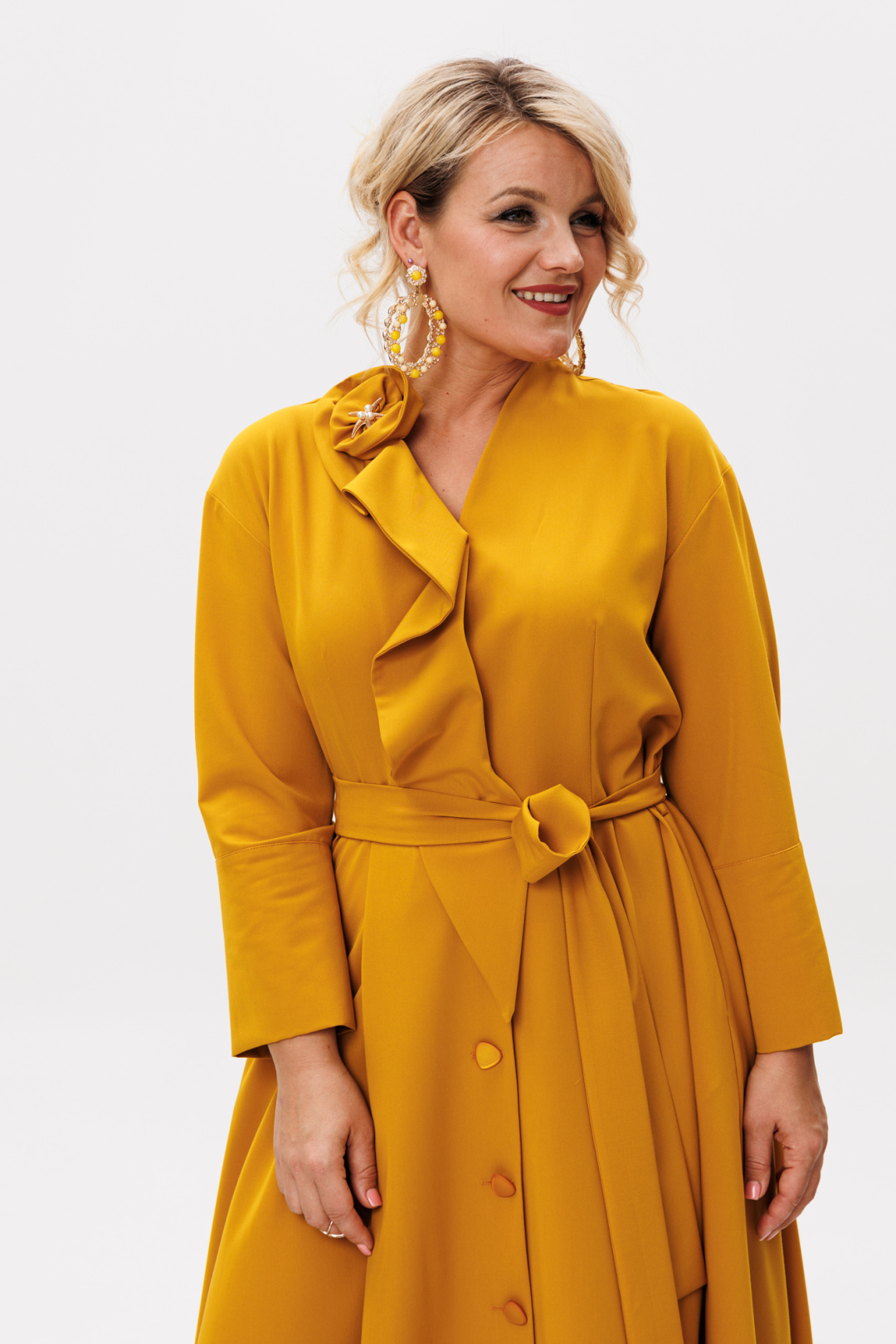 Платье Anastasia 1208-4 горчица