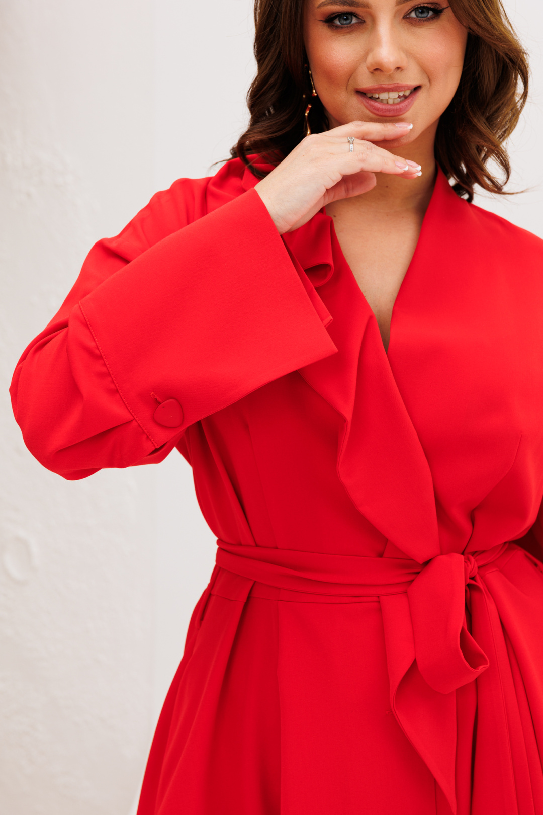 Платье Anastasia 1208-4 красный - фото 4