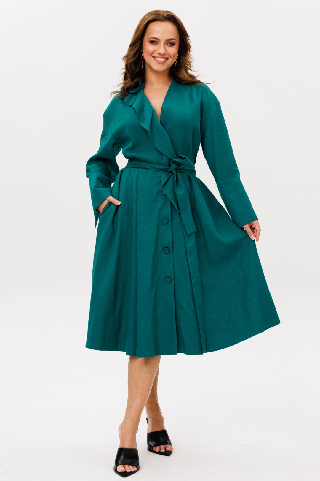 Платье Anastasia 1208-4 морская волна - фото 2