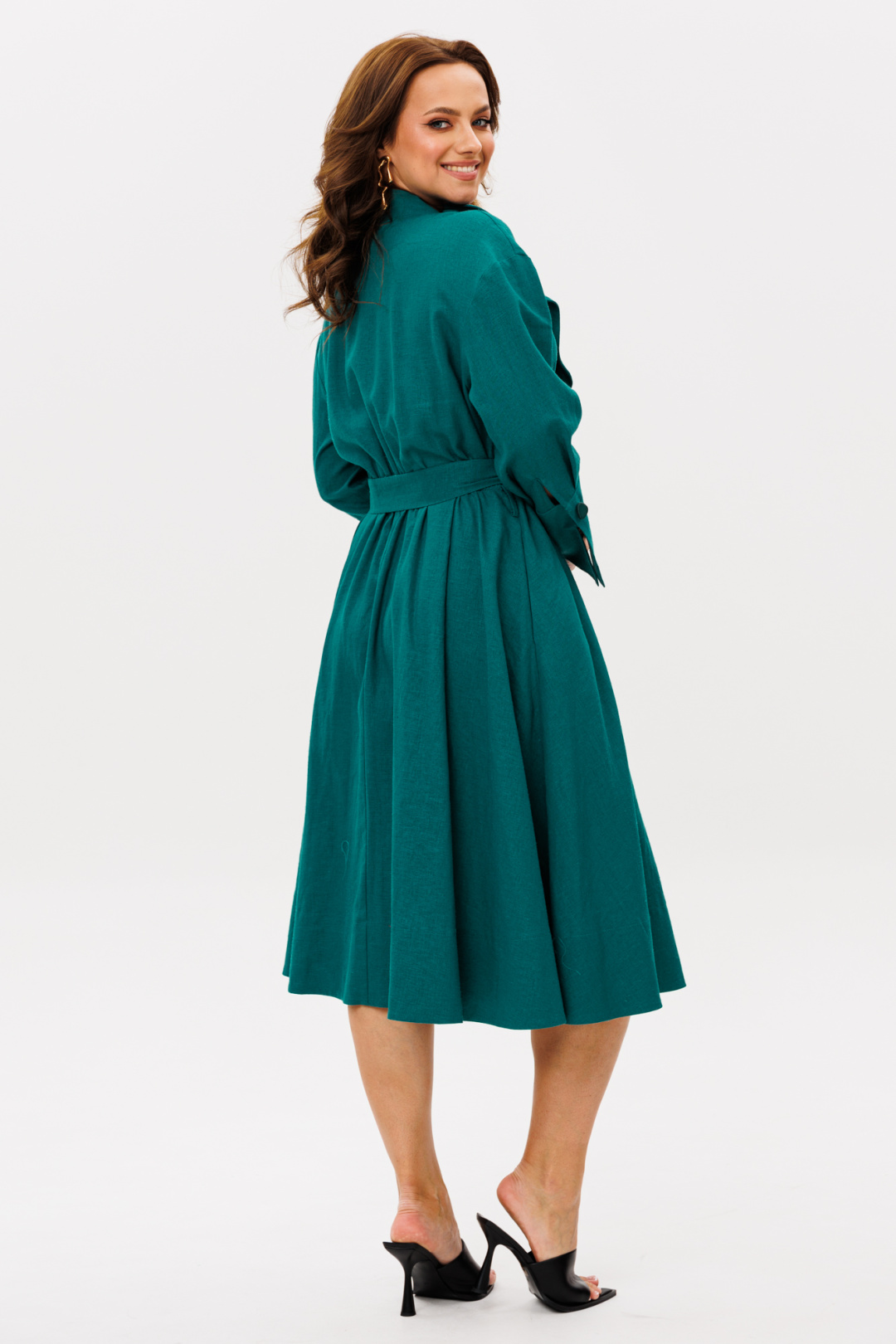 Платье Anastasia 1208-4 морская волна - фото 4