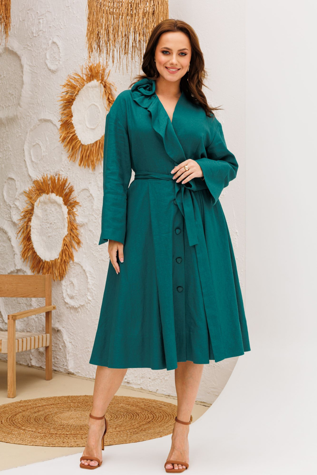 Платье Anastasia 1208-4 морская волна