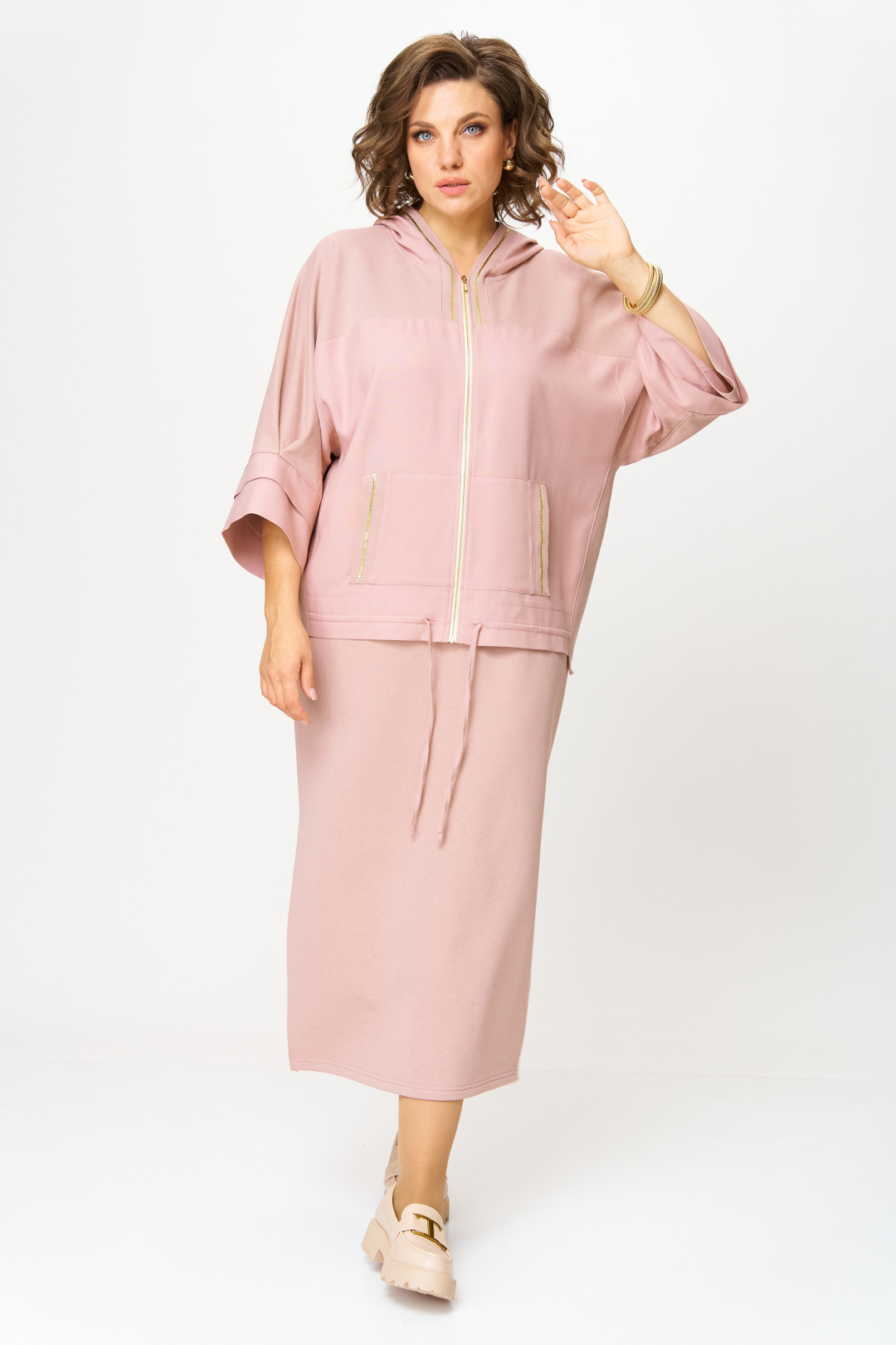 Костюм Anastasia 1224-1 пудровый