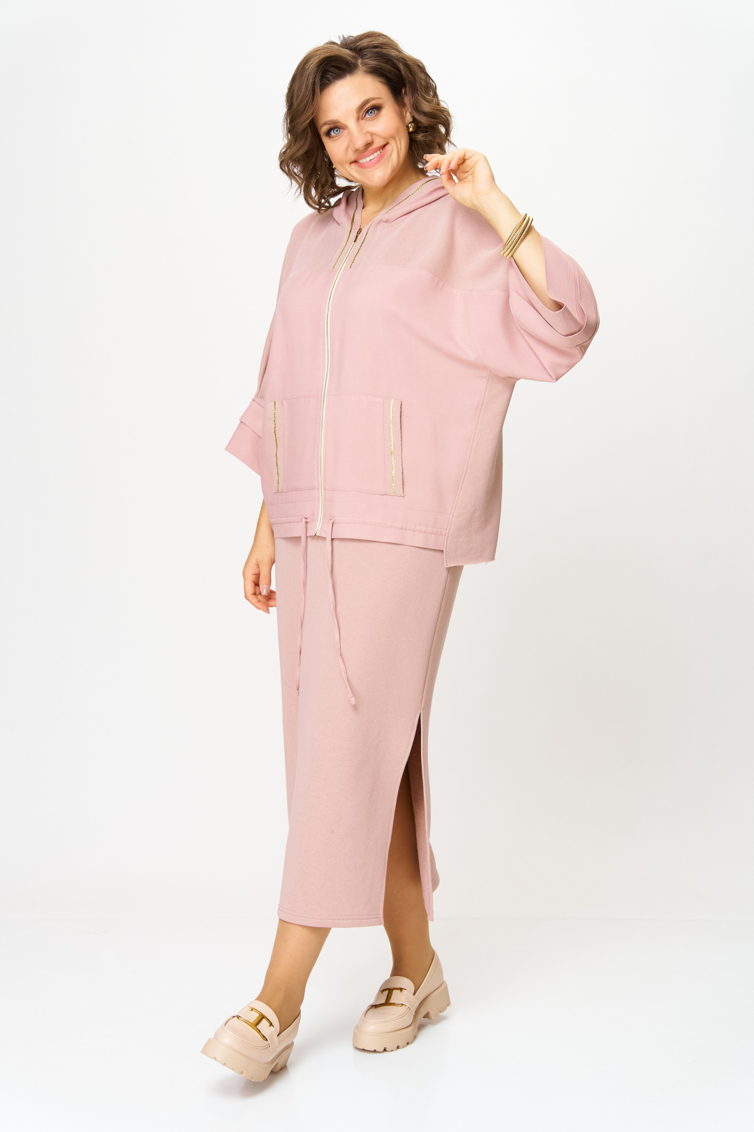 Костюм Anastasia 1224-1 пудровый