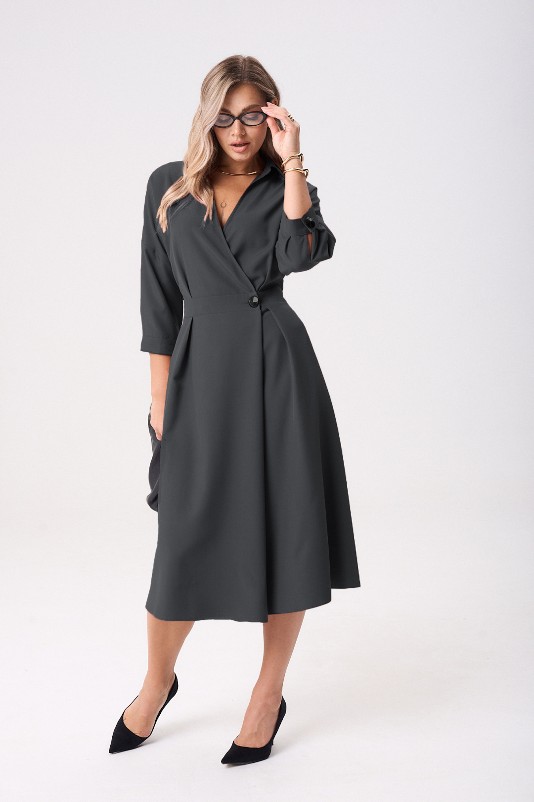 Платье Anastasia 1229-2 графит