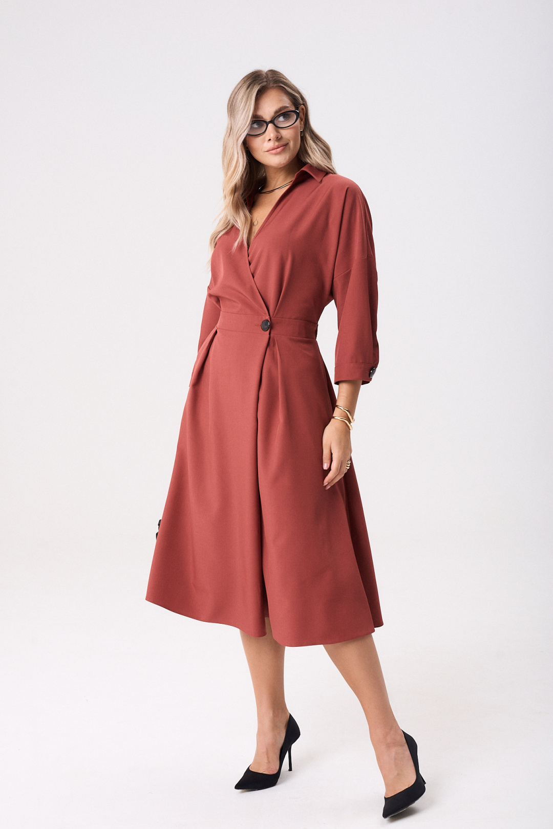 Платье Anastasia 1229-2 клюква