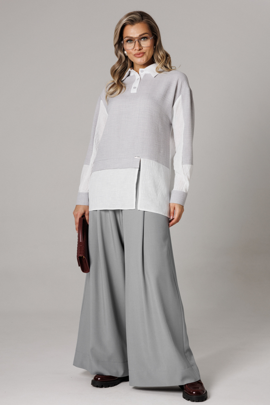 Костюм Anastasia 1242-2 французский серый