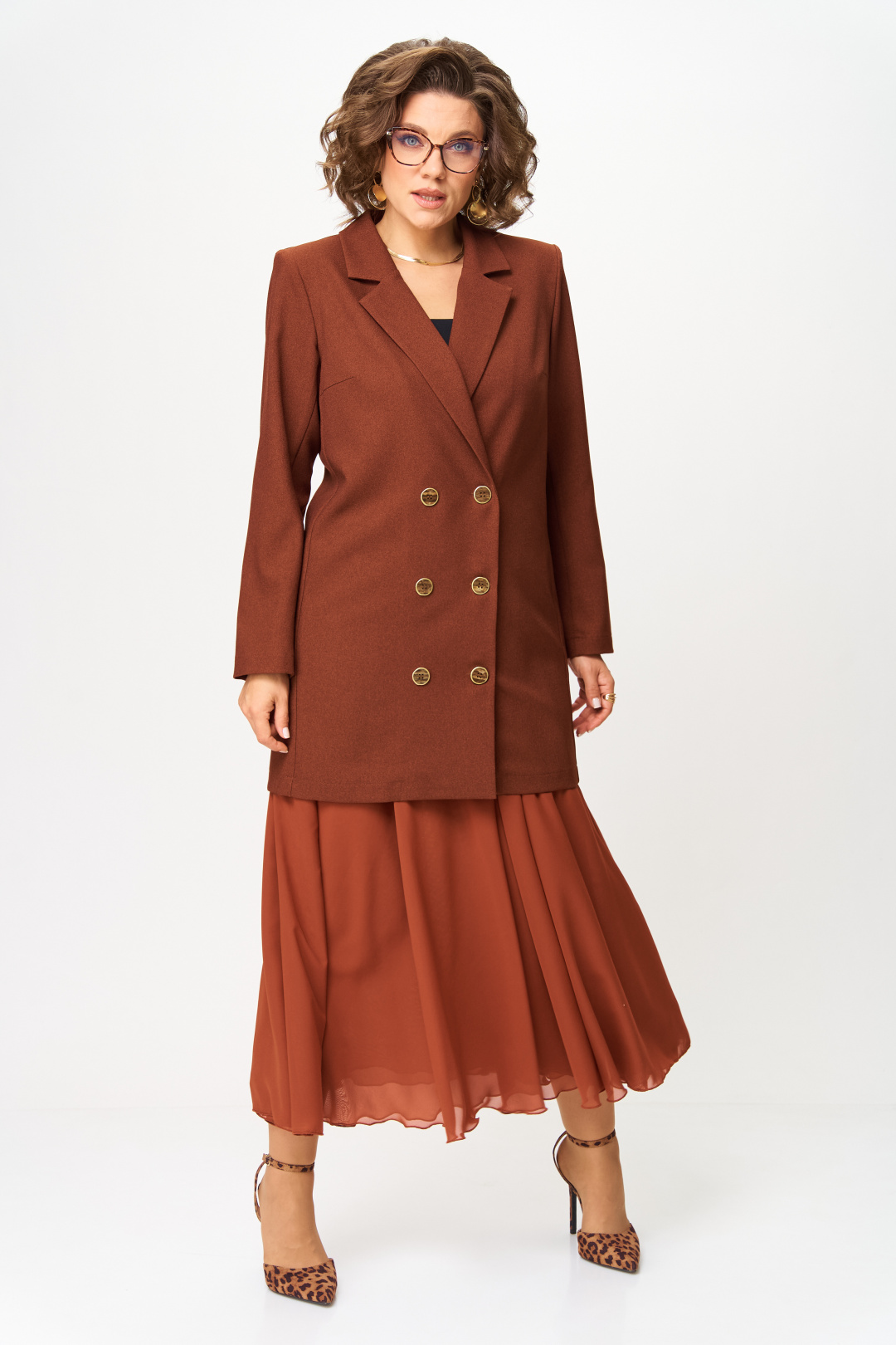 Костюм Anastasia 1262-3 терракот - фото 6