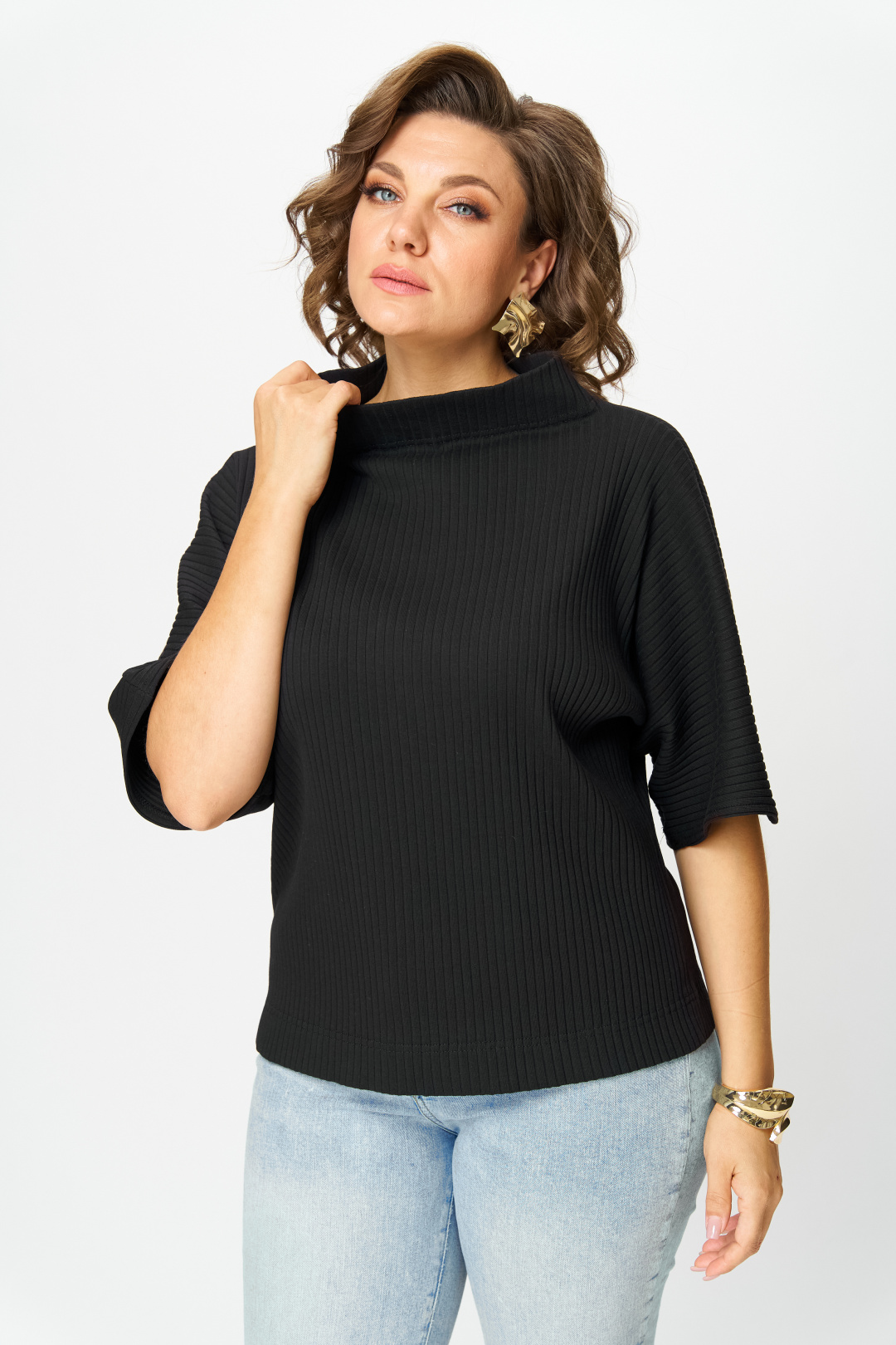 Блузка Anastasia 1268 черный - фото 2