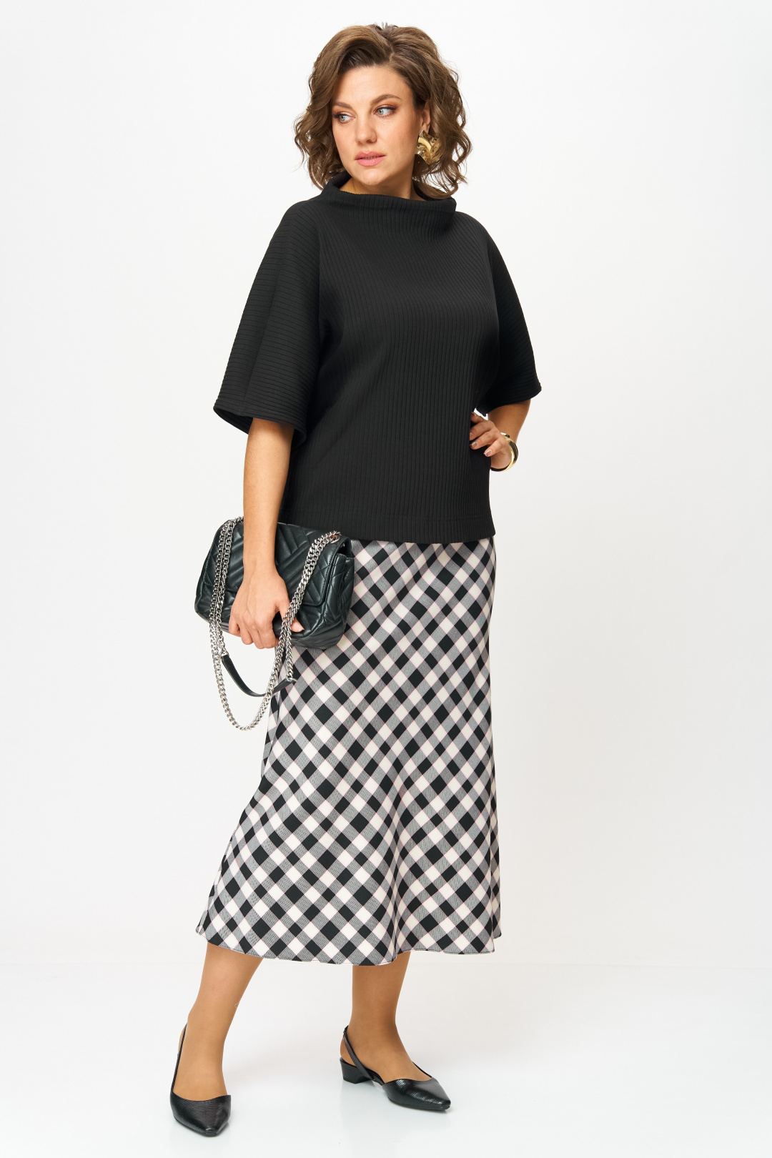 Блузка Anastasia 1268 черный - фото 3