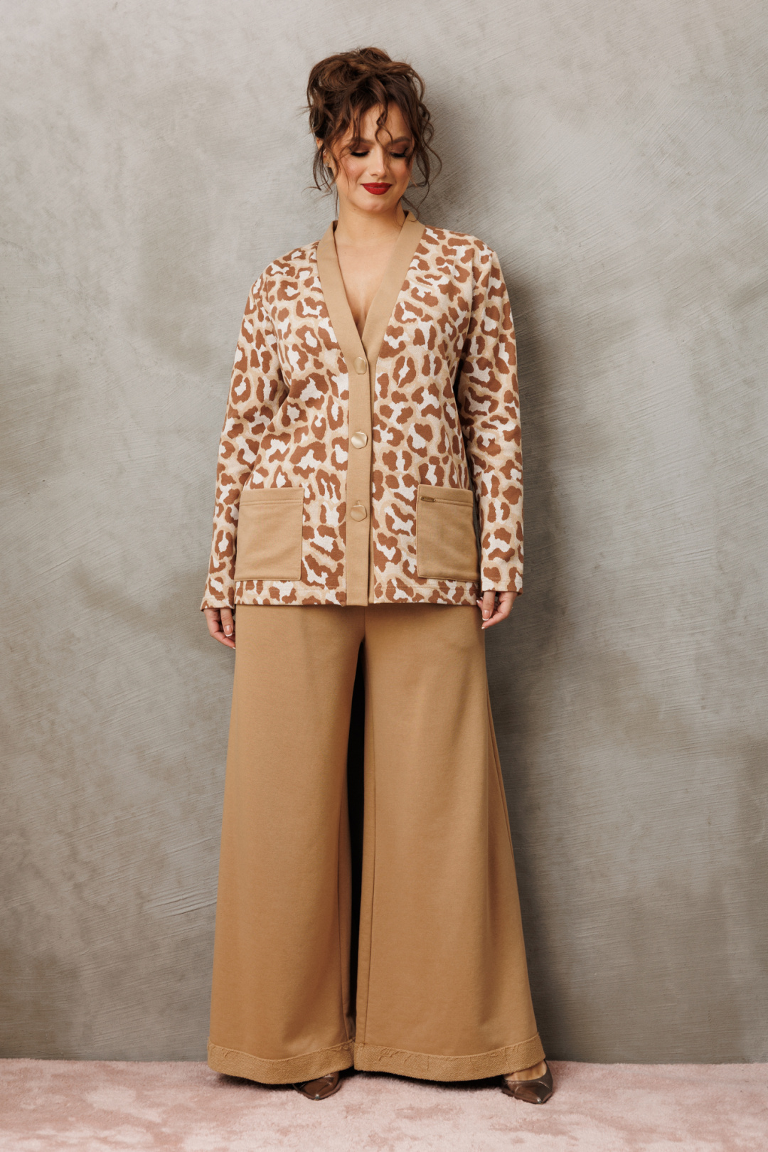 Костюм Anastasia 1292-1 бежевый - фото 4