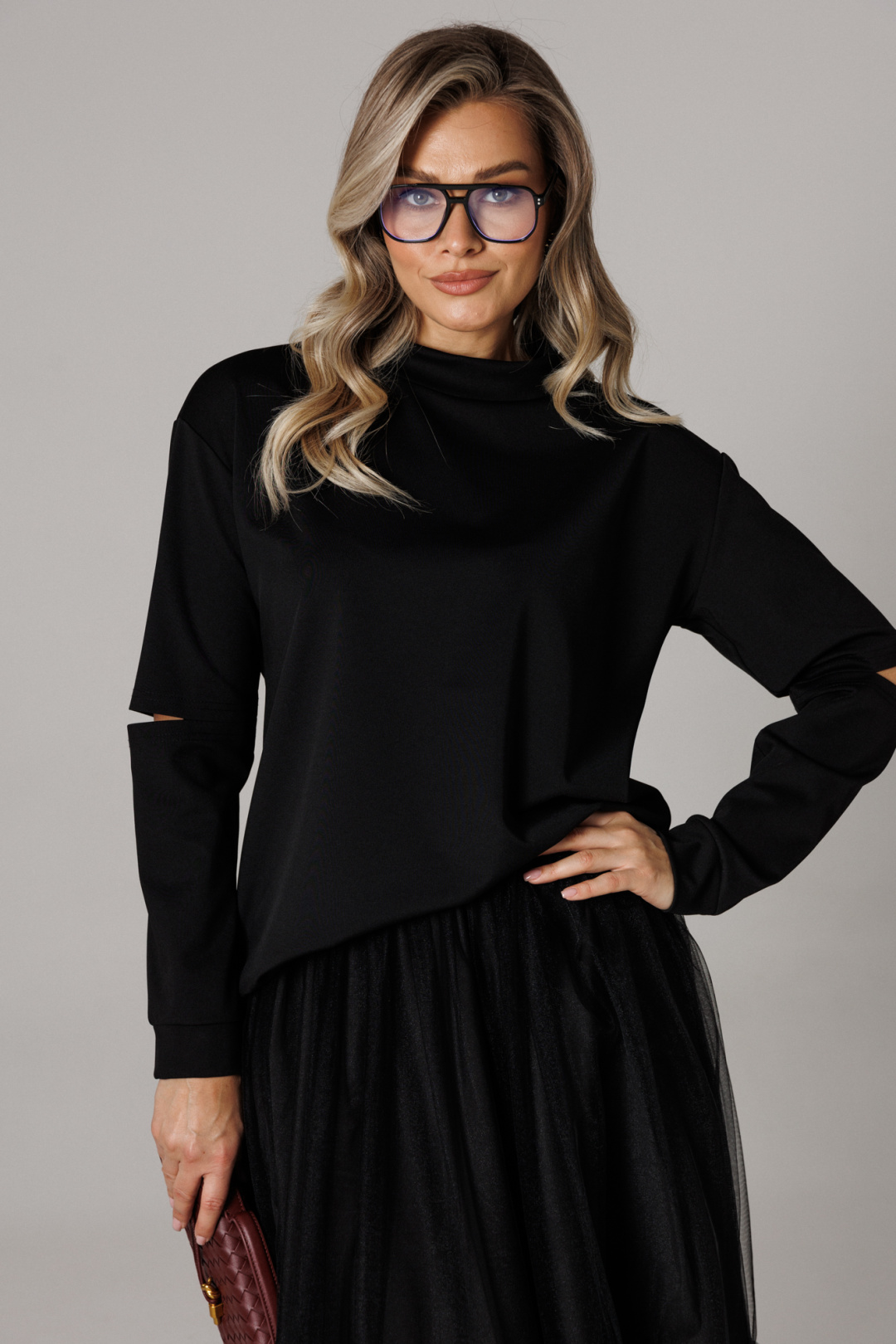 Джемпер Anastasia 1294-1 черный - фото 1