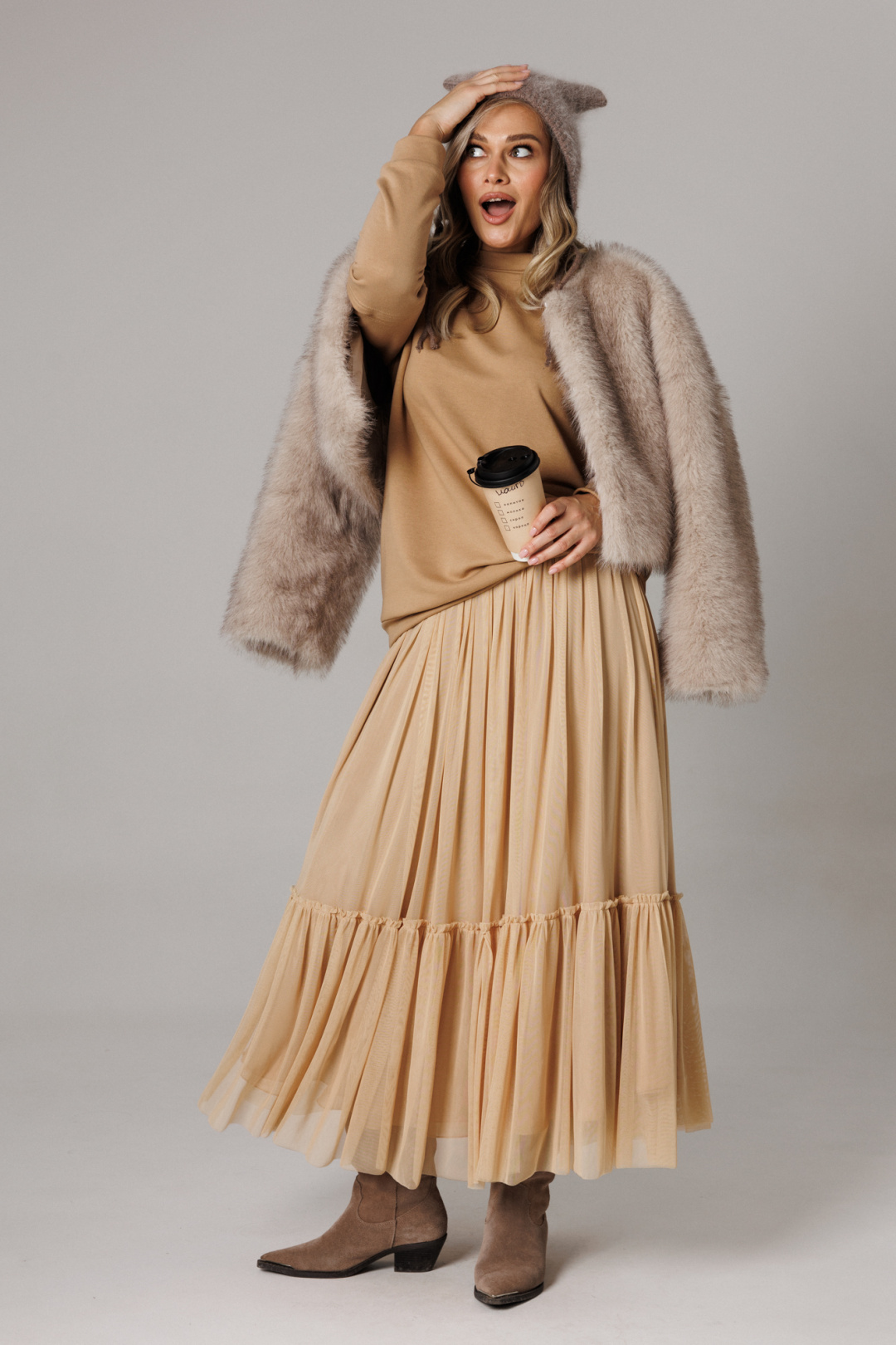 Костюм Anastasia 1295 карамельный - фото 2