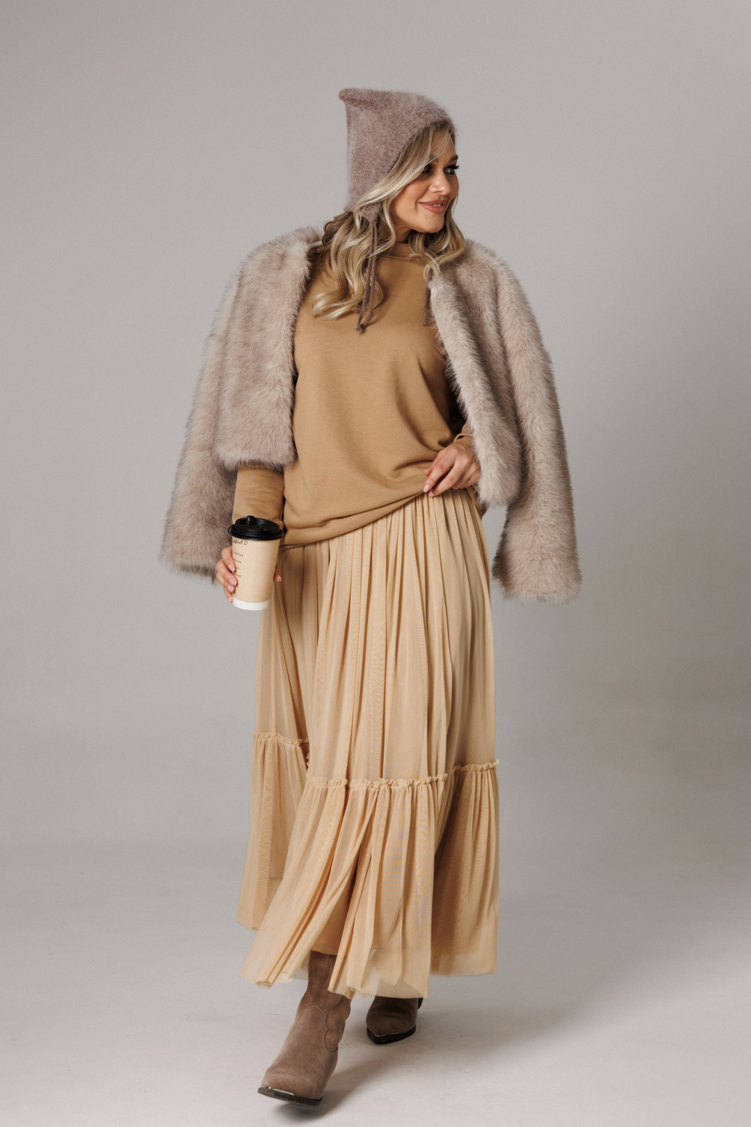 Костюм Anastasia 1295 карамельный - фото 3