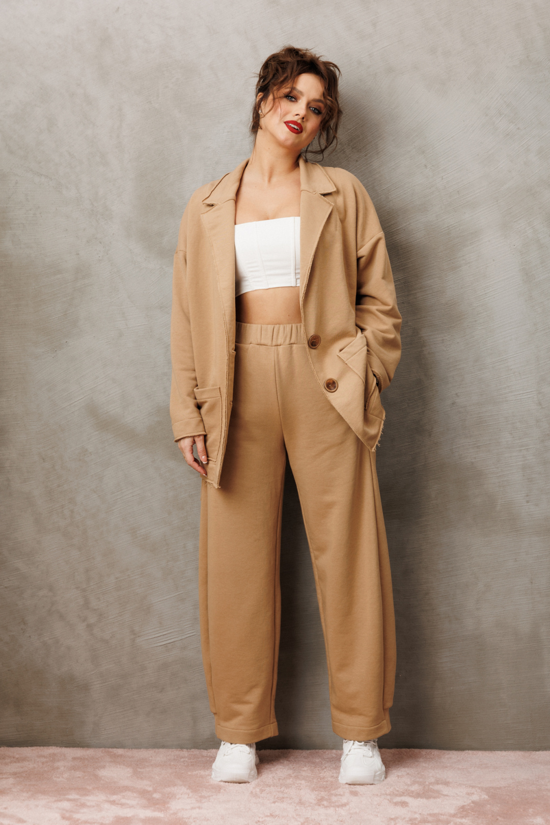 Костюм Anastasia 1299 песочный - фото 1