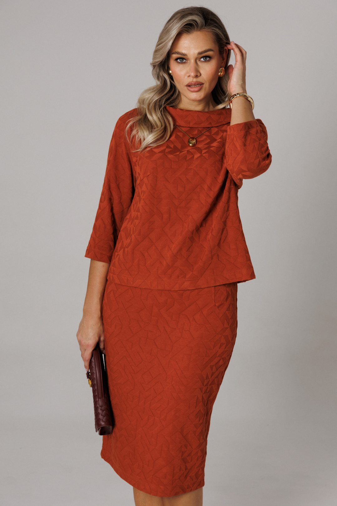 Костюм Anastasia 1303 терракот - фото 6