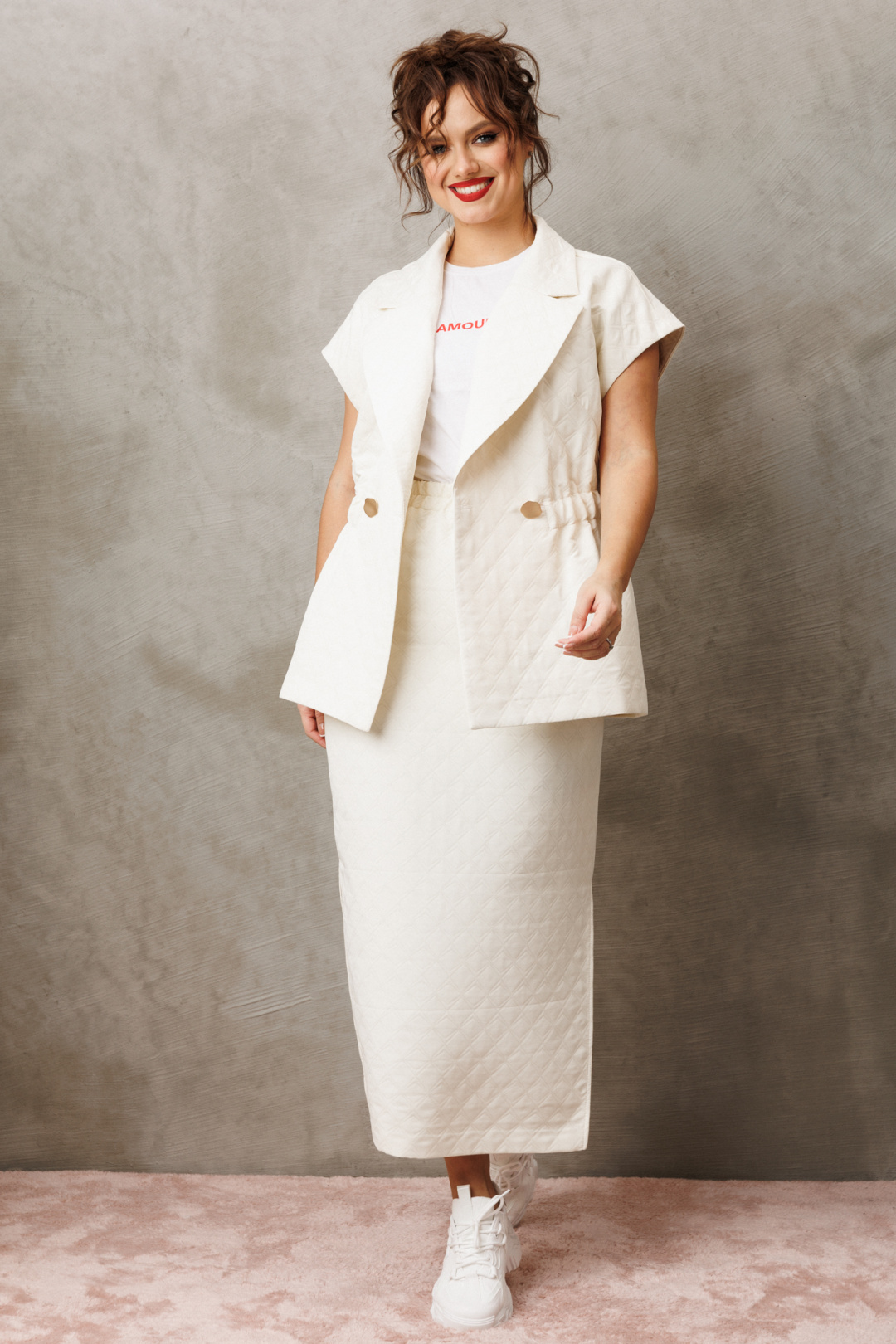 Костюм Anastasia 1305 молочный - фото 1