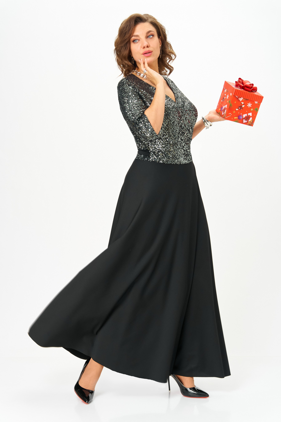 Платье Anastasia 1307 черный - фото 3