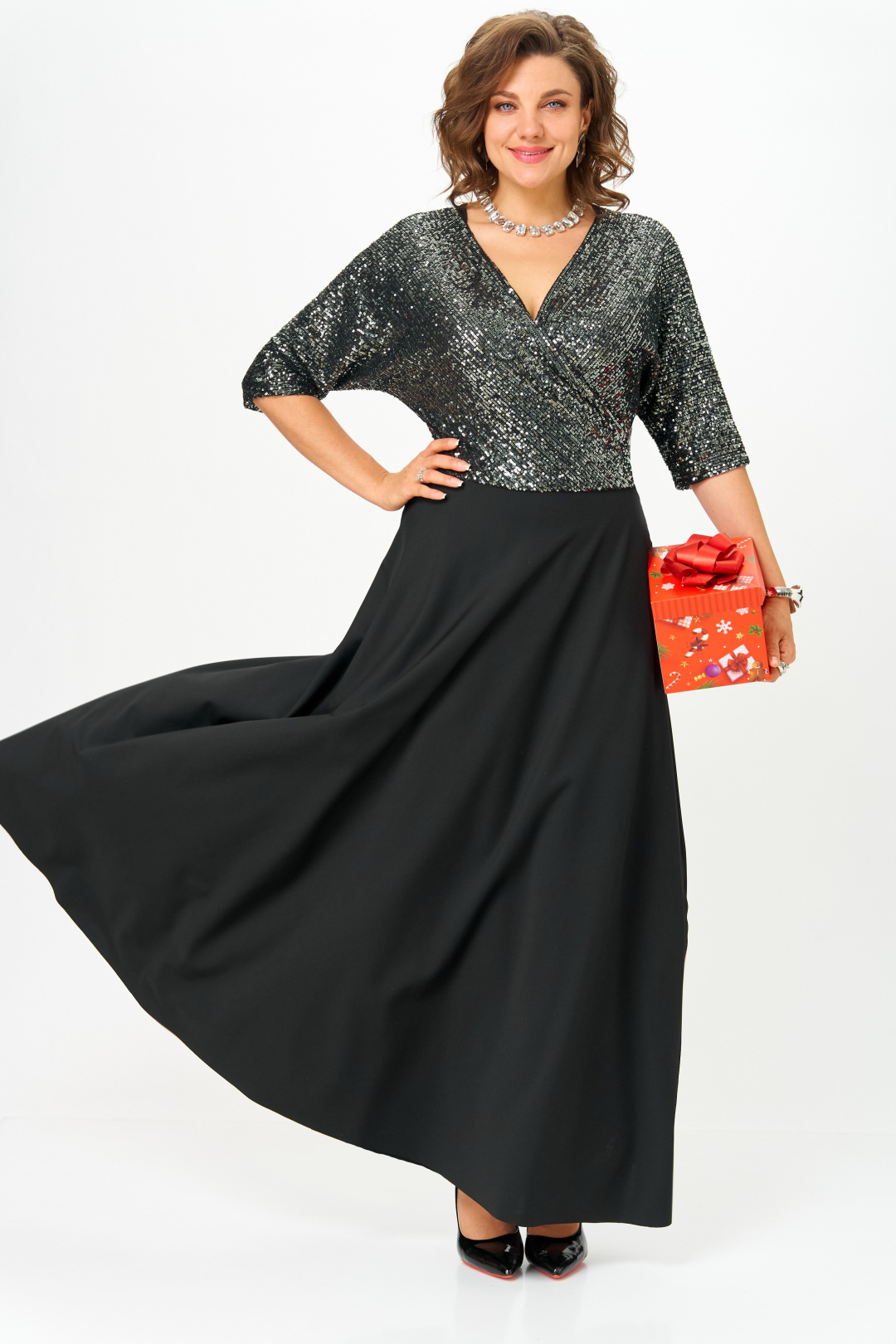 Платье Anastasia 1307 черный - фото 4