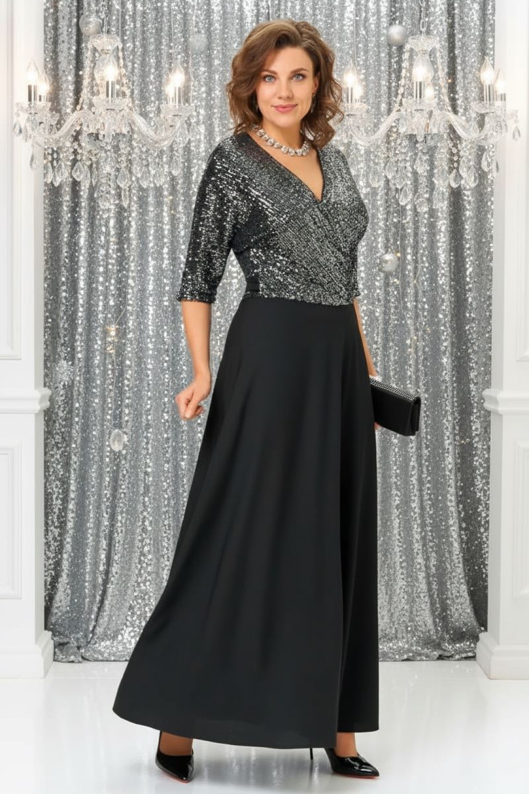 Платье Anastasia 1307 черный - фото 3