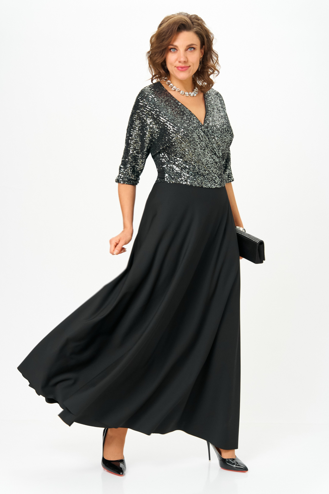 Платье Anastasia 1307 черный - фото 5