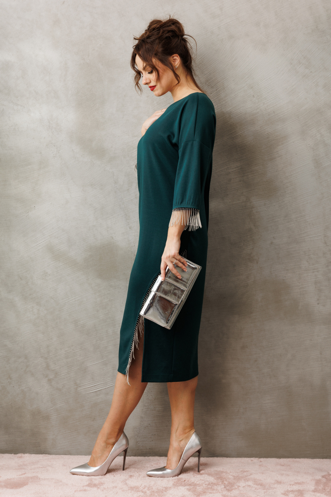 Платье Anastasia 1308 изумруд - фото 5