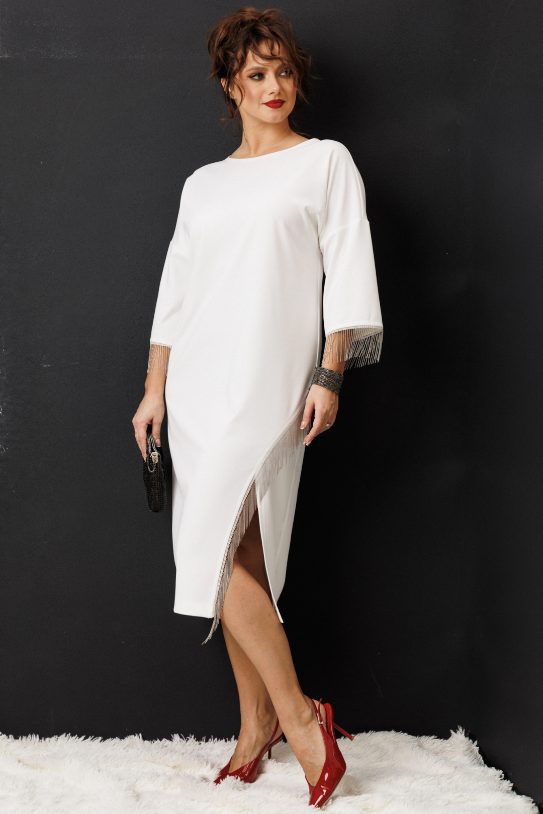 Платье Anastasia 1308 молочный - фото 2