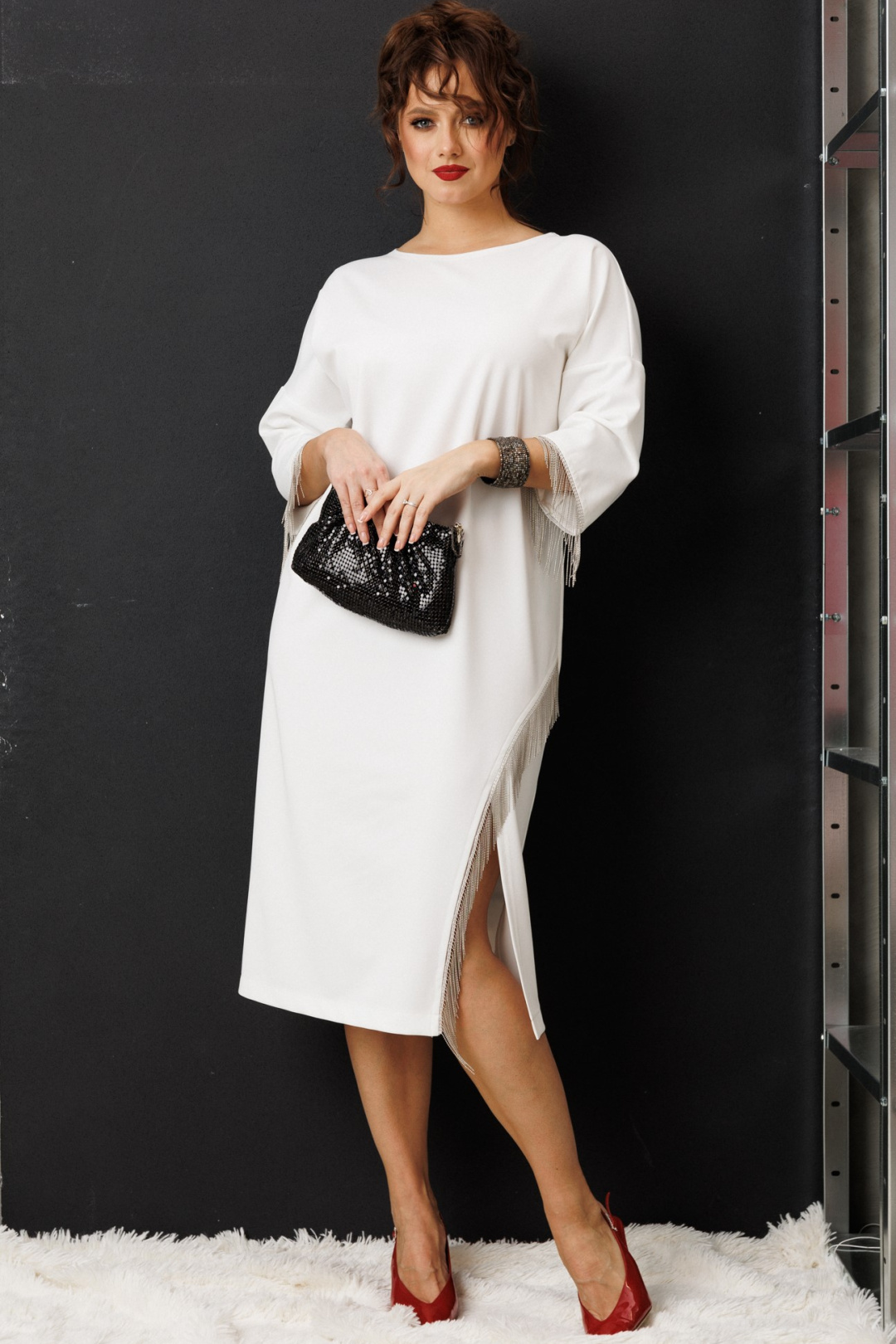 Платье Anastasia 1308 молочный - фото 3