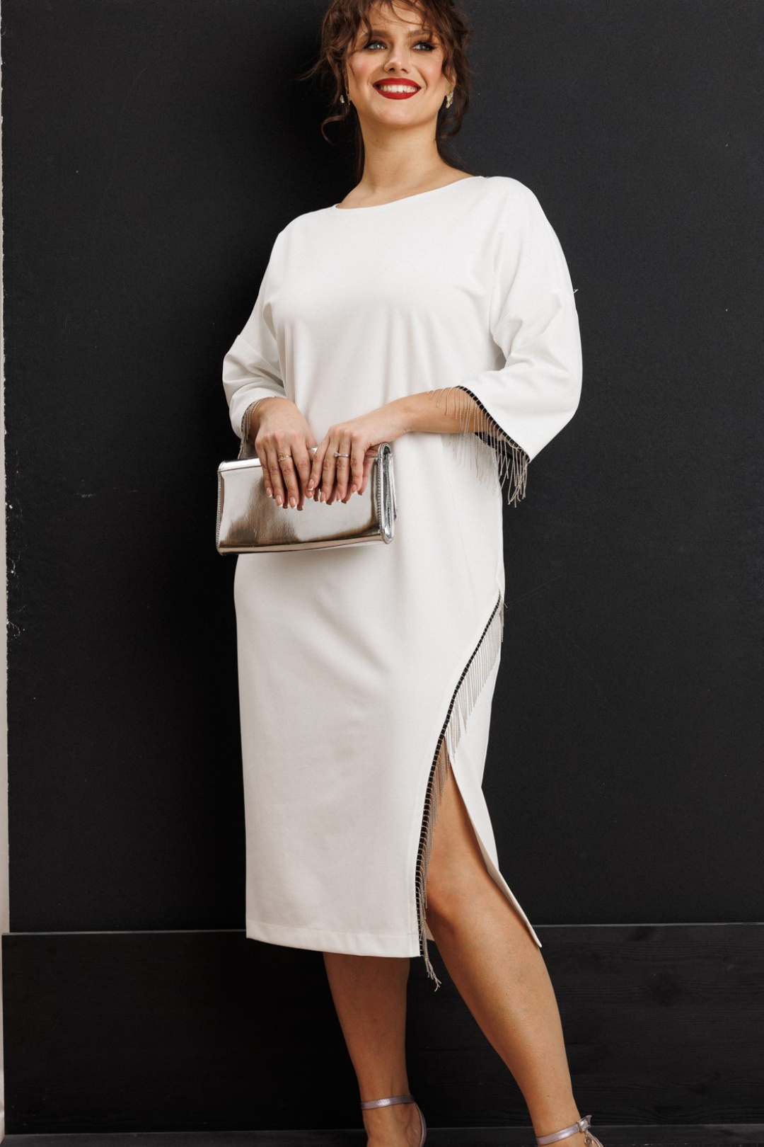 Платье Anastasia 1308 молочный - фото 4