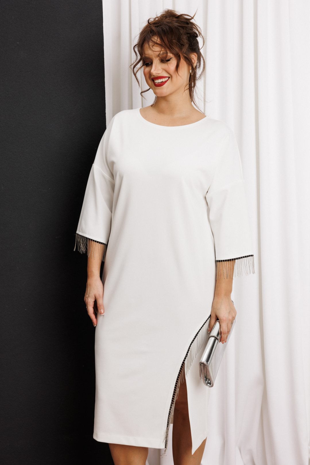 Платье Anastasia 1308 молочный - фото 5