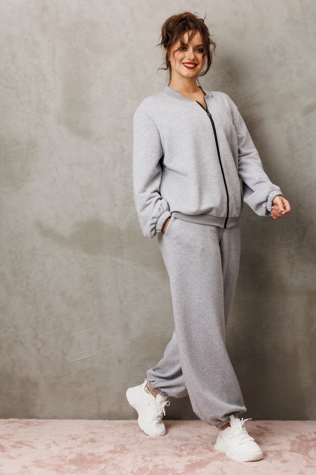 Костюм Anastasia 1317 серый меланж - фото 6