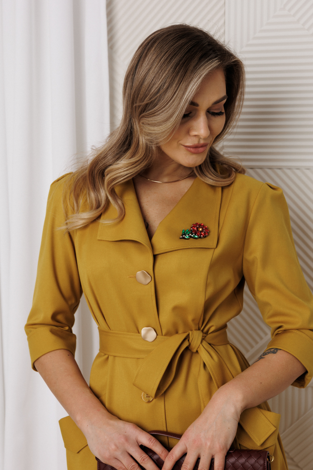 Платье Anastasia 1318-1 медовый