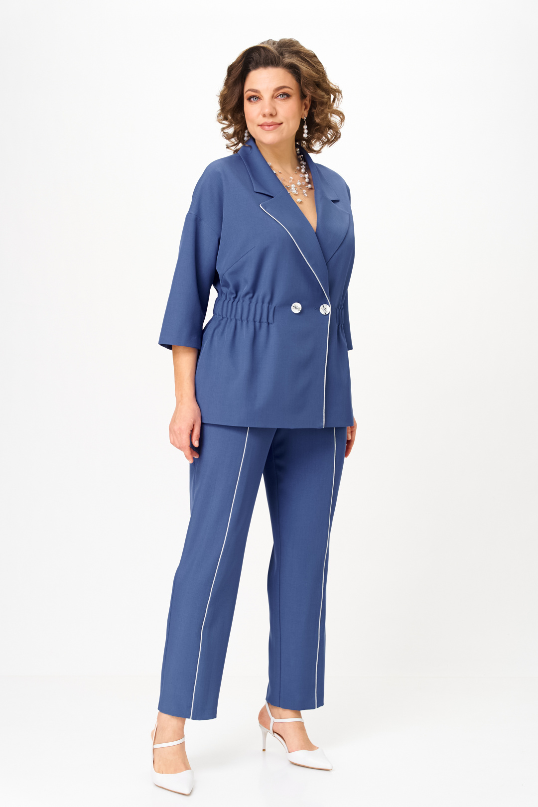 Костюм Anastasia 1324 голубой - фото 3