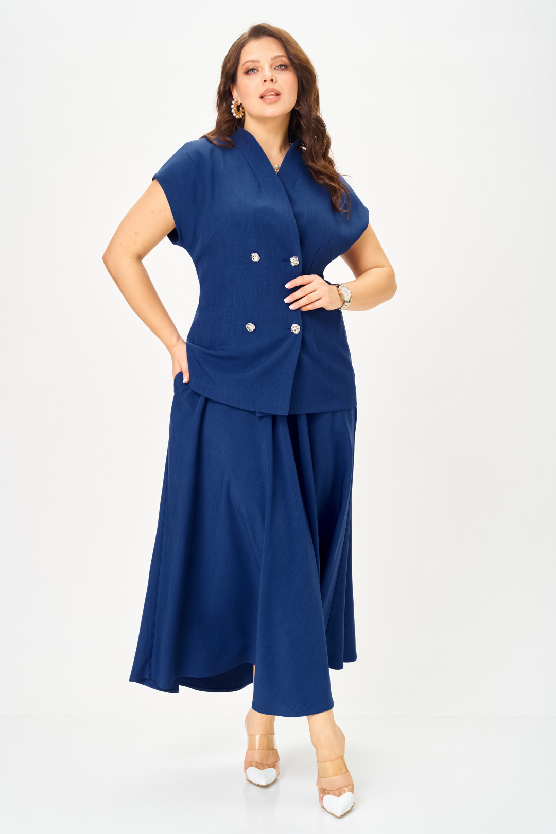 Костюм Anastasia 1329 глубокий синий - фото 3