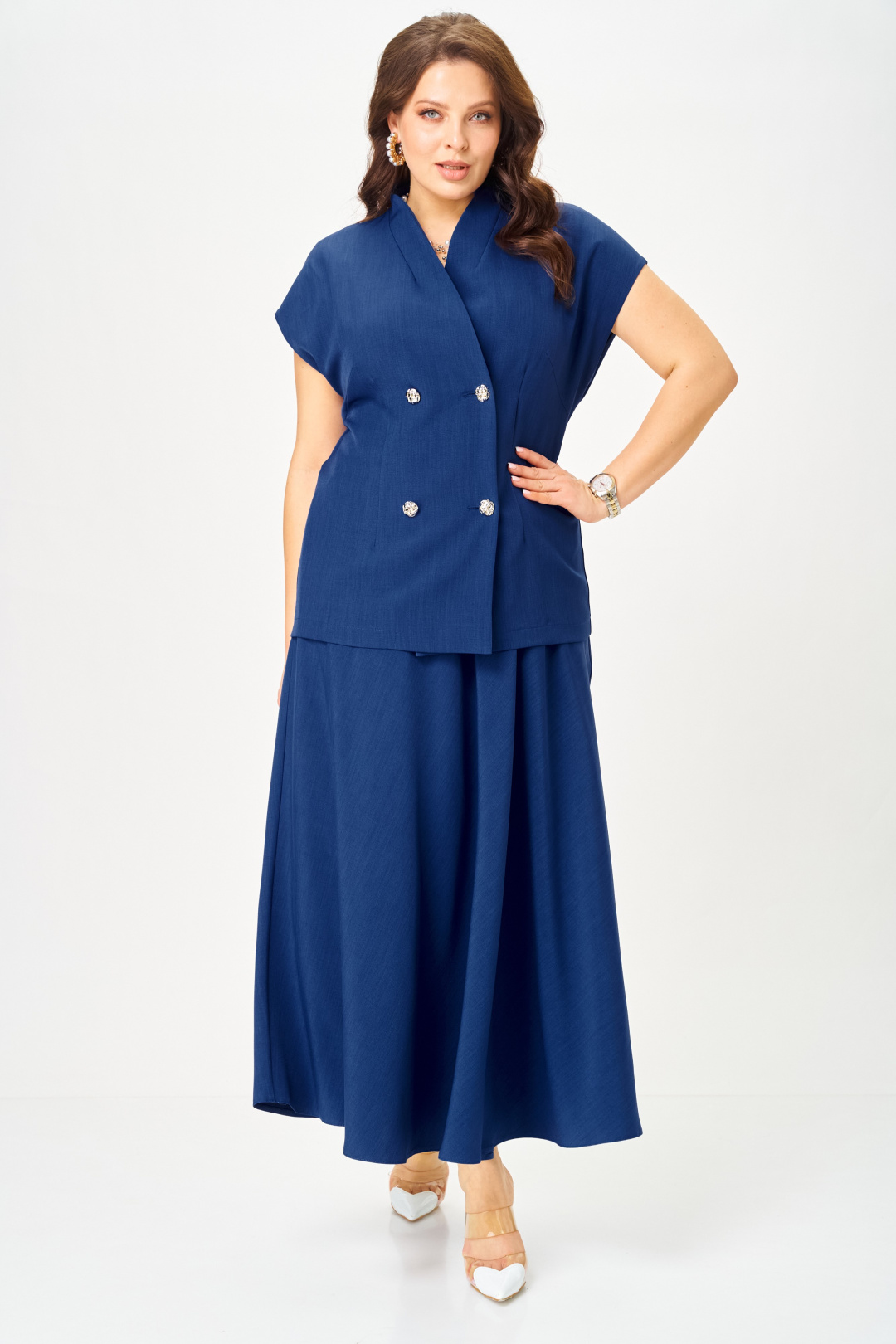 Костюм Anastasia 1329 глубокий синий - фото 5