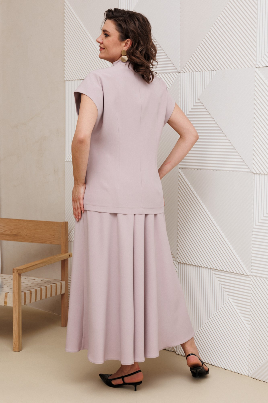 Костюм Anastasia 1329 пудра - фото 6