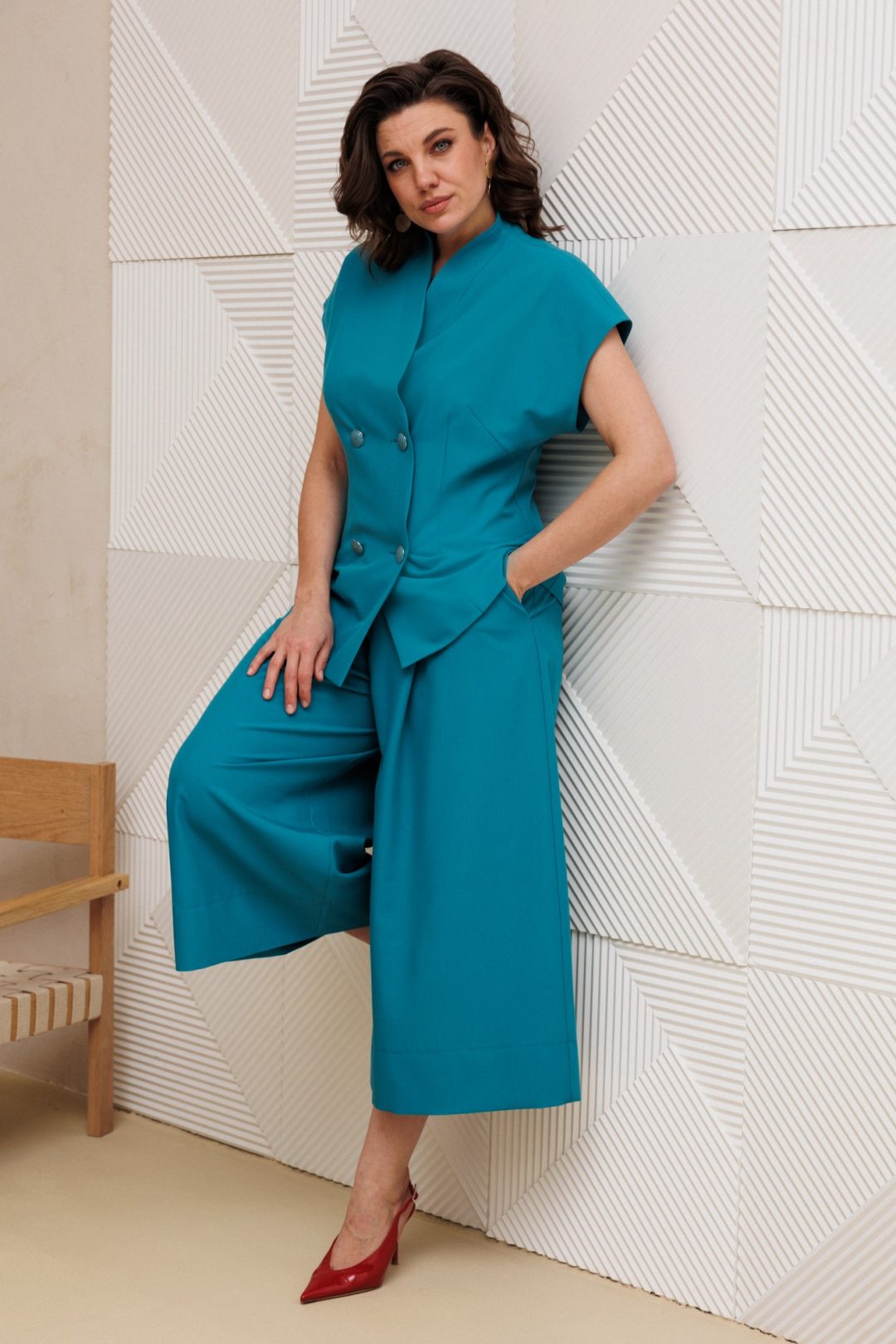 Костюм Anastasia 1330 морская волна - фото 3