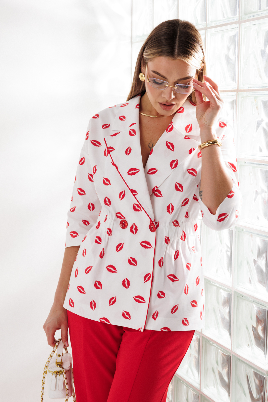 Костюм Anastasia 1333 бело-красный